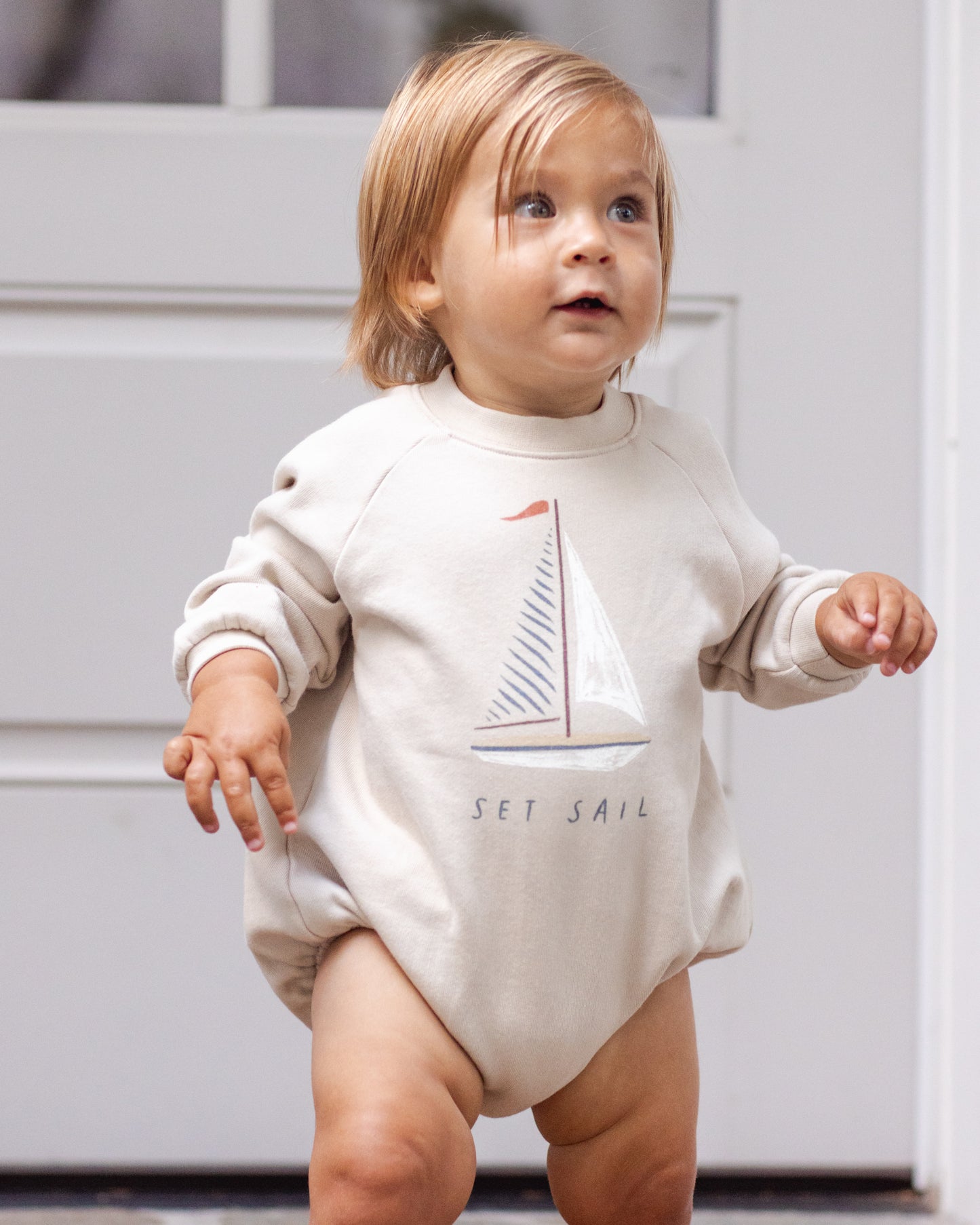 Crewneck Romper || Set Sail