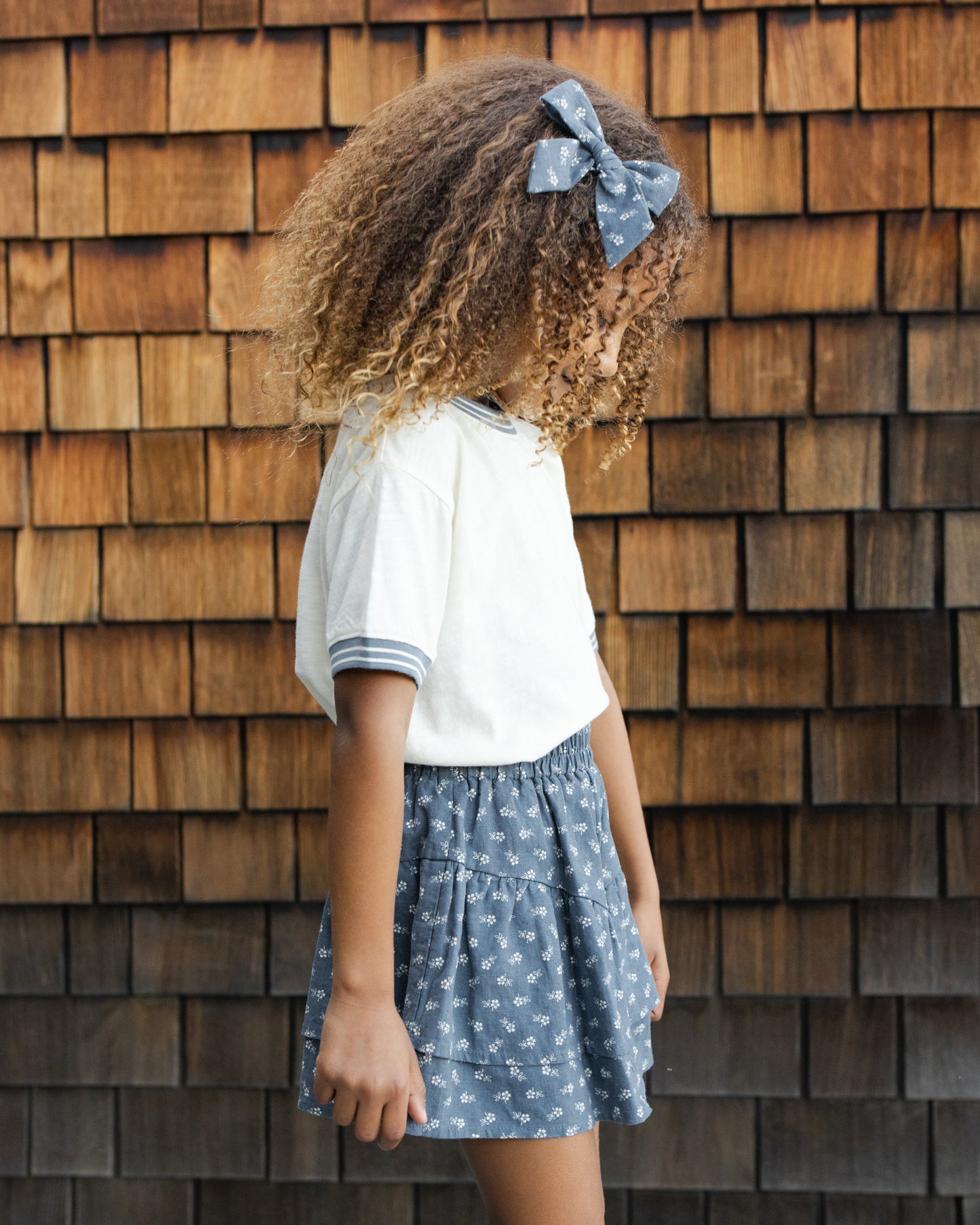 Tiered Mini Skirt || Ditsy