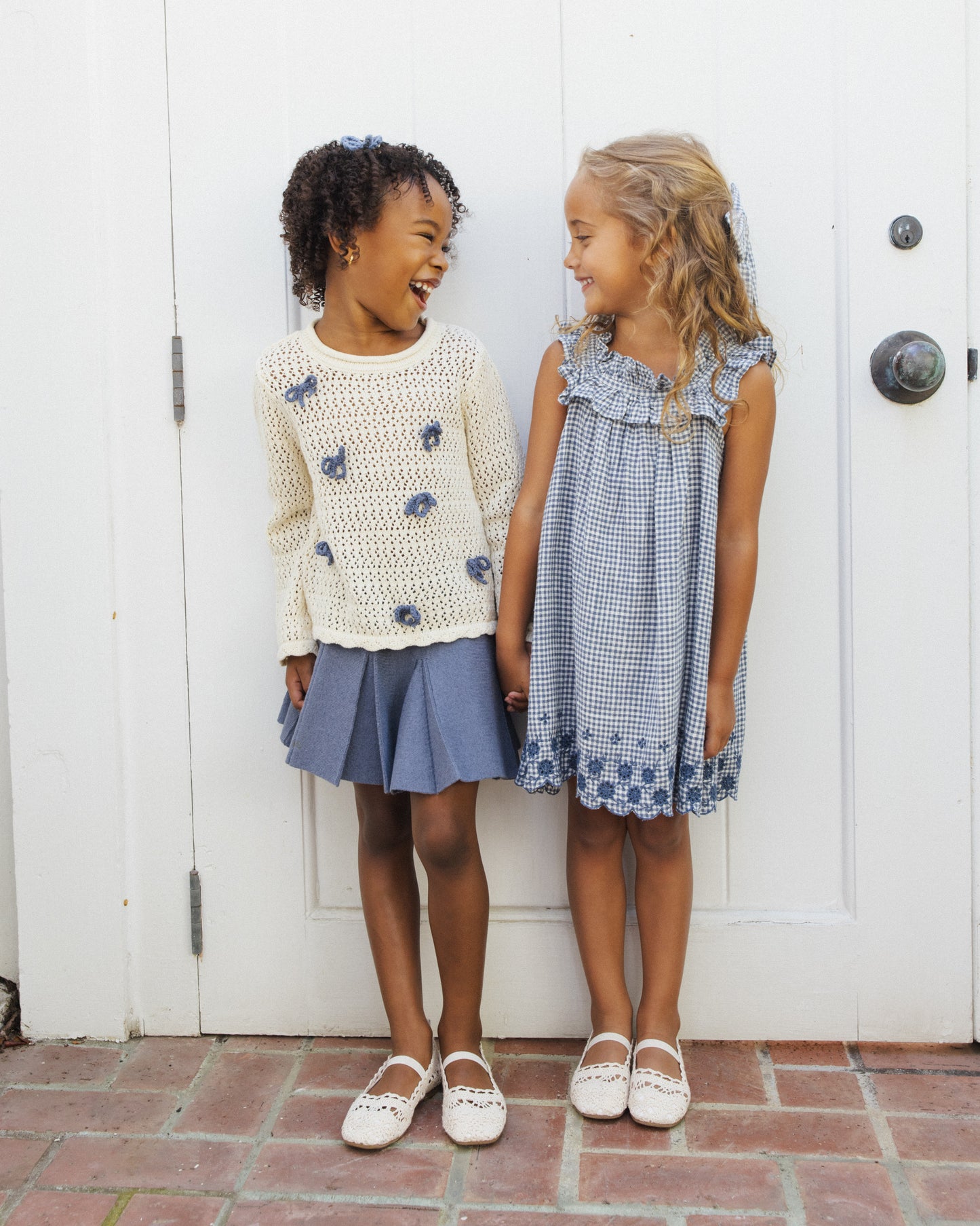 Lennon Dress || Marine Gingham