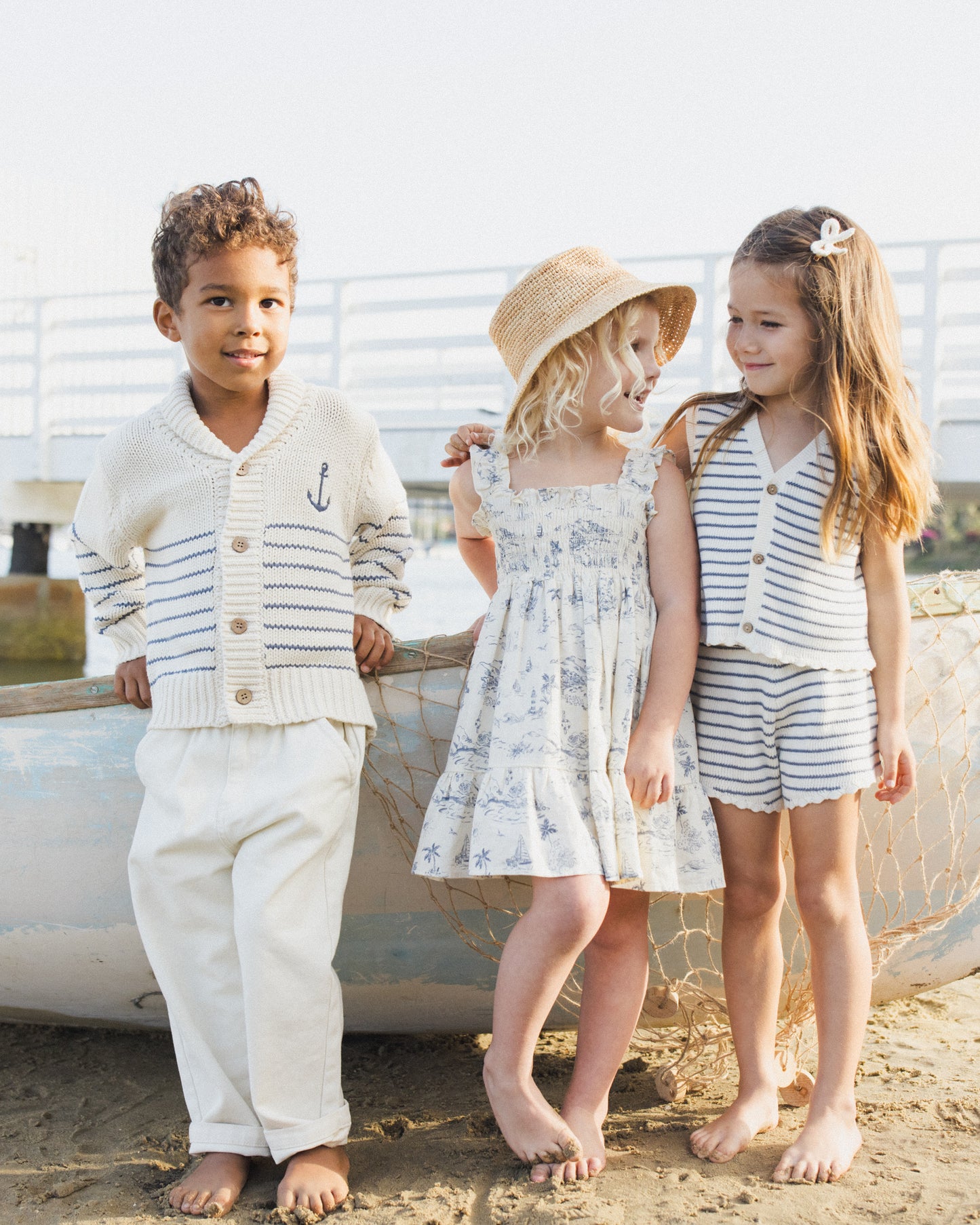 Sutton Dress || Ocean Toile