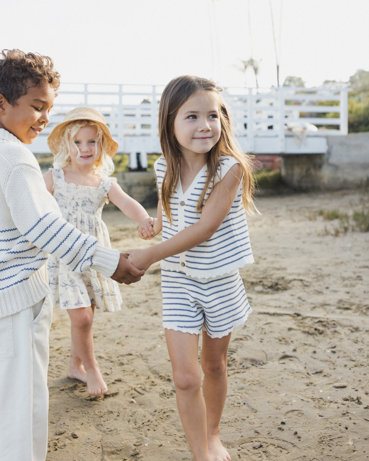 Sutton Dress || Ocean Toile