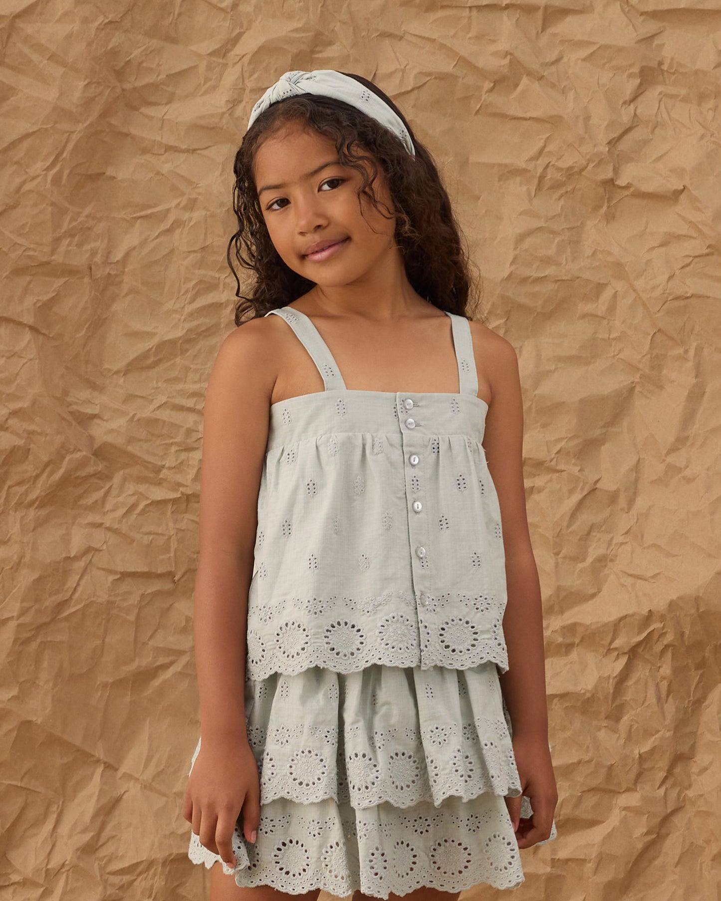 Rose Mini Skirt || Seafoam
