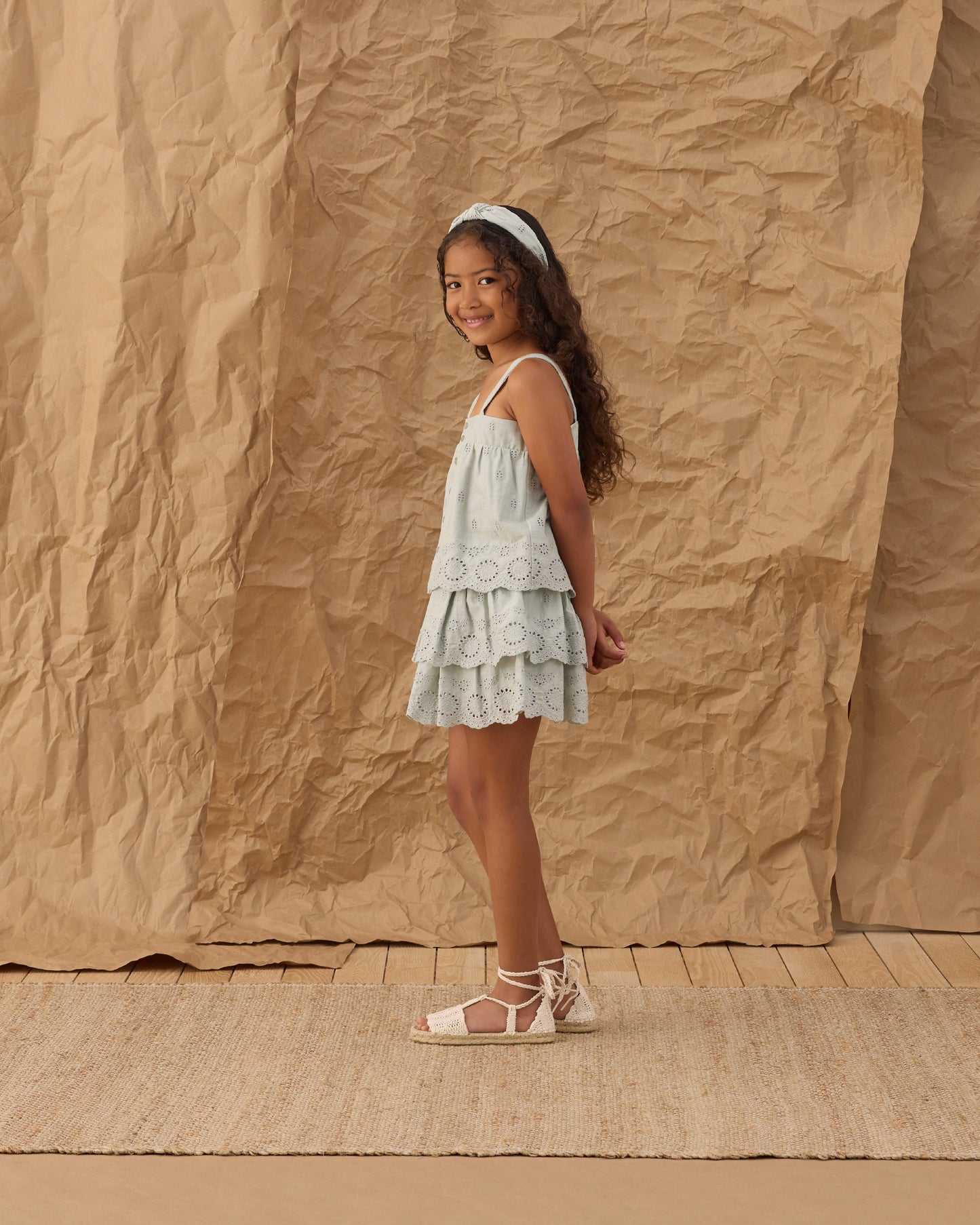 Rose Mini Skirt || Seafoam
