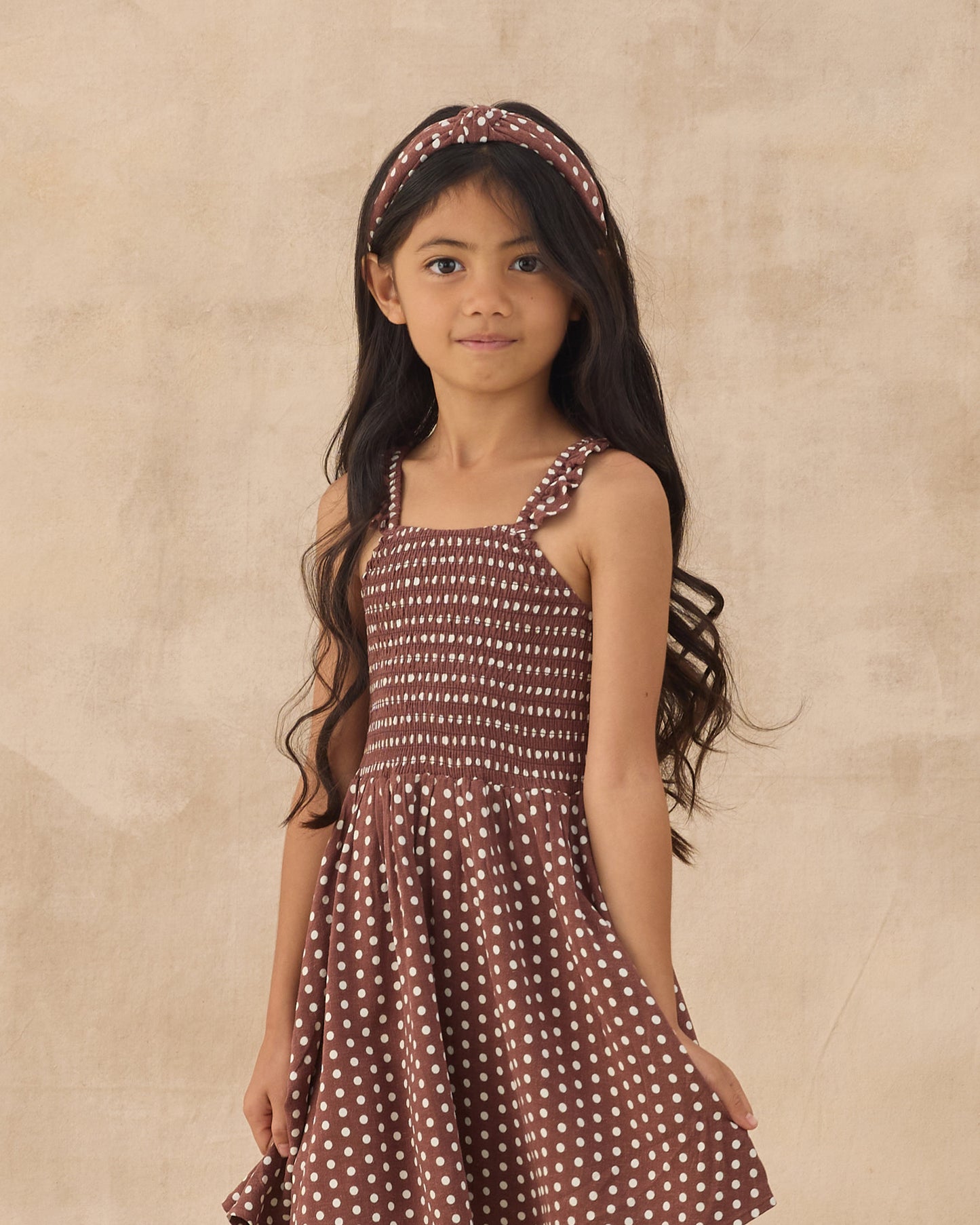 Lainey Dress || Chocolate Polka Dot