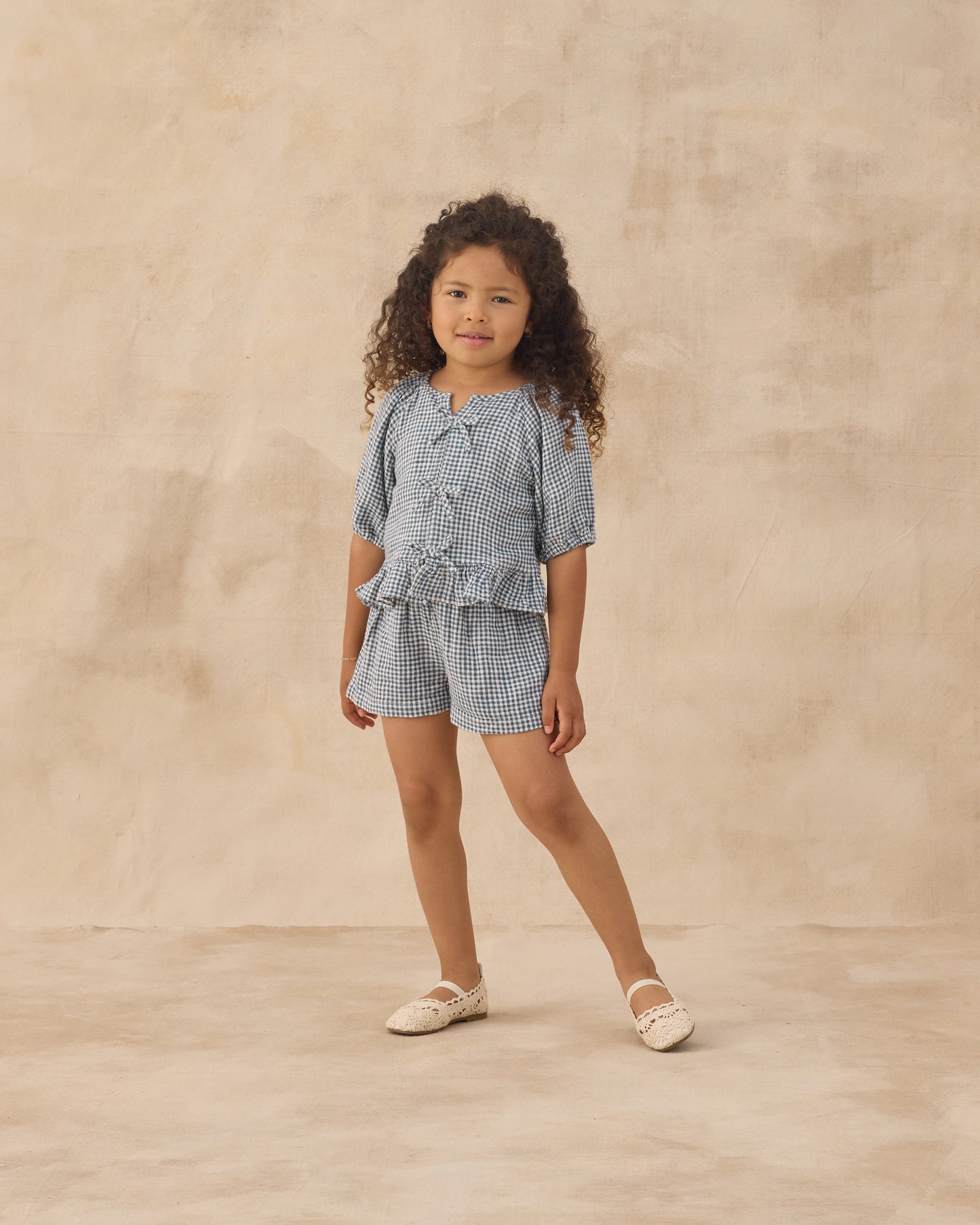 Juniper Set || Marine Gingham