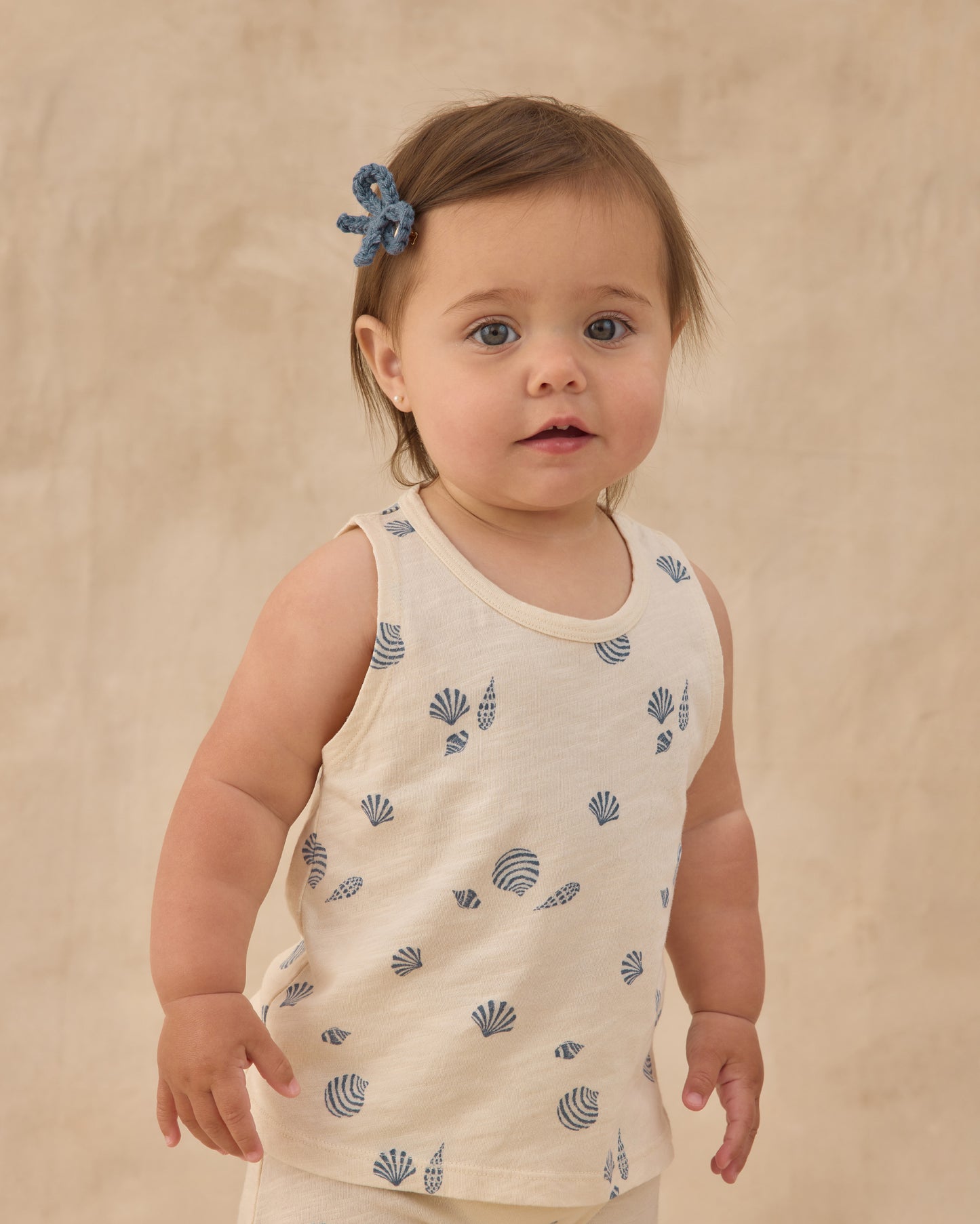 Crochet Bow Clip || Marine