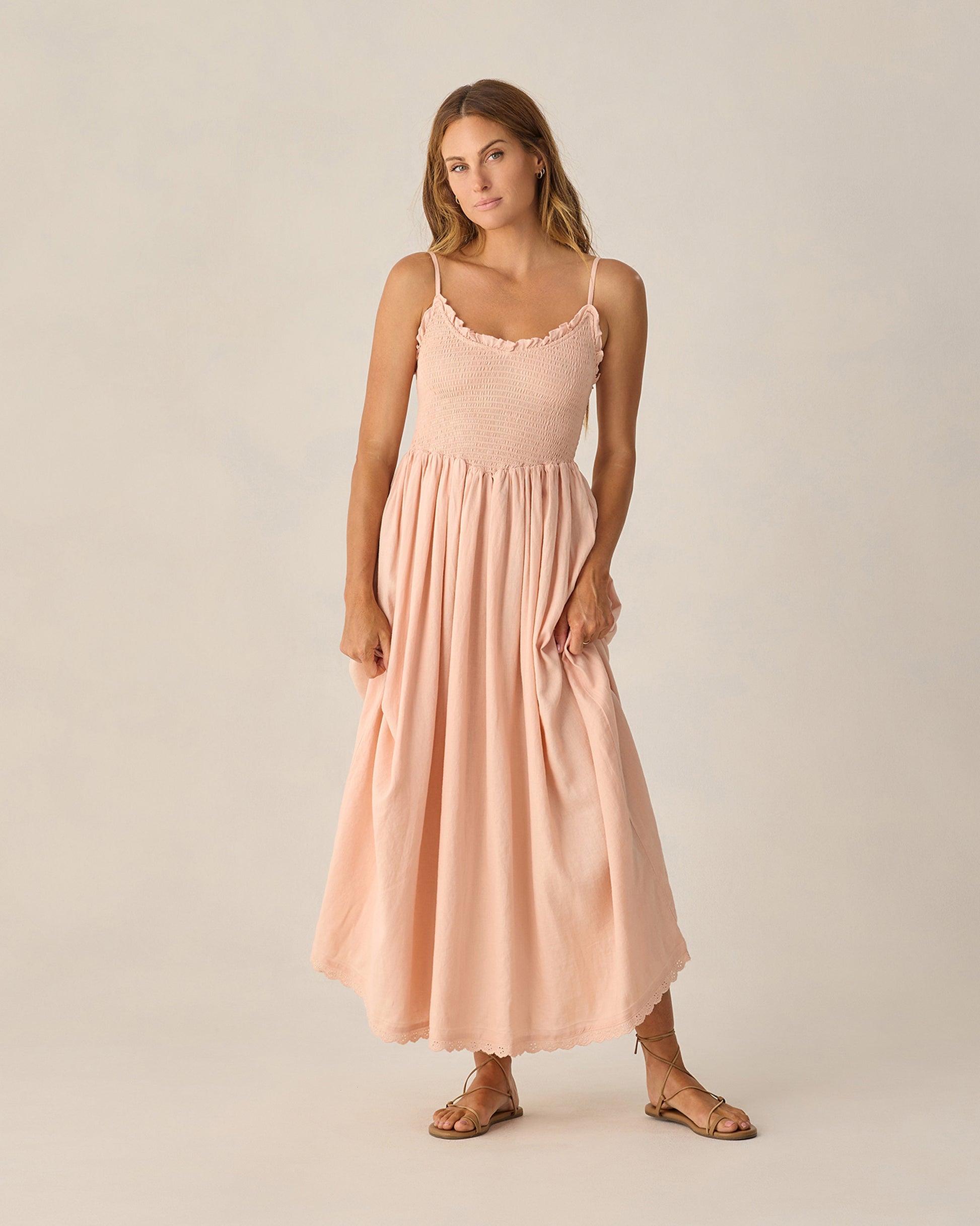womens blush pink dress Women's Chrissy Dress || Blush X-Small