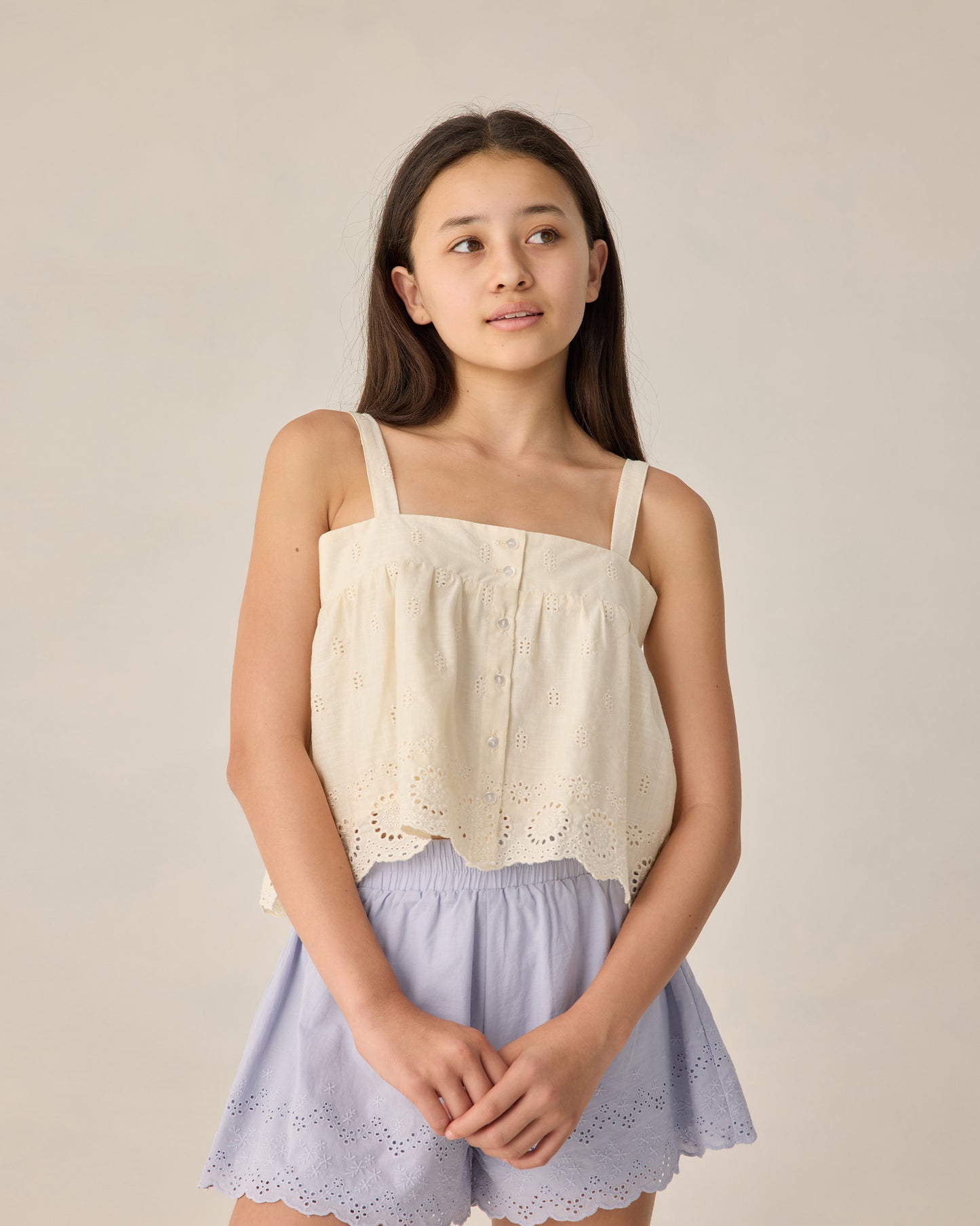 Teen Remi Shorts || Periwinkle
