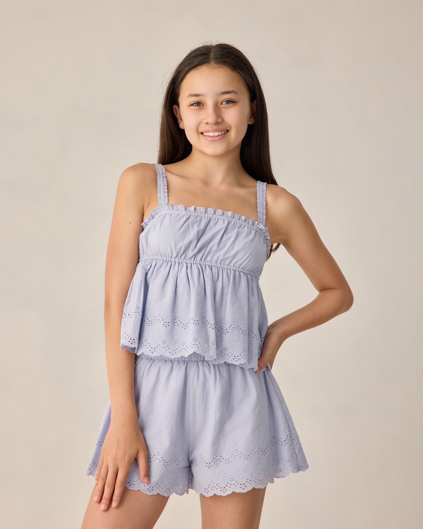 Teen Remi Shorts || Periwinkle