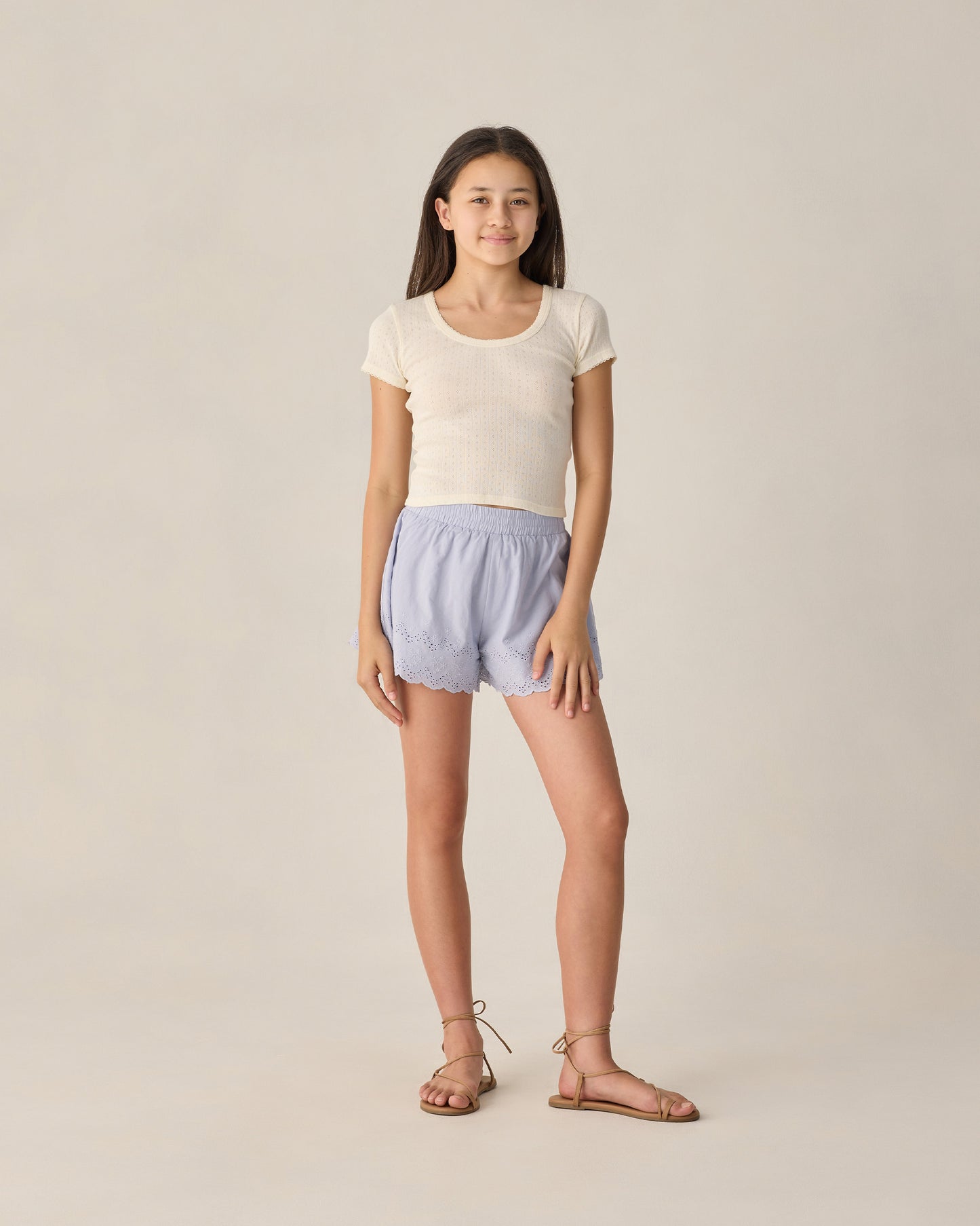 Teen Remi Shorts || Periwinkle