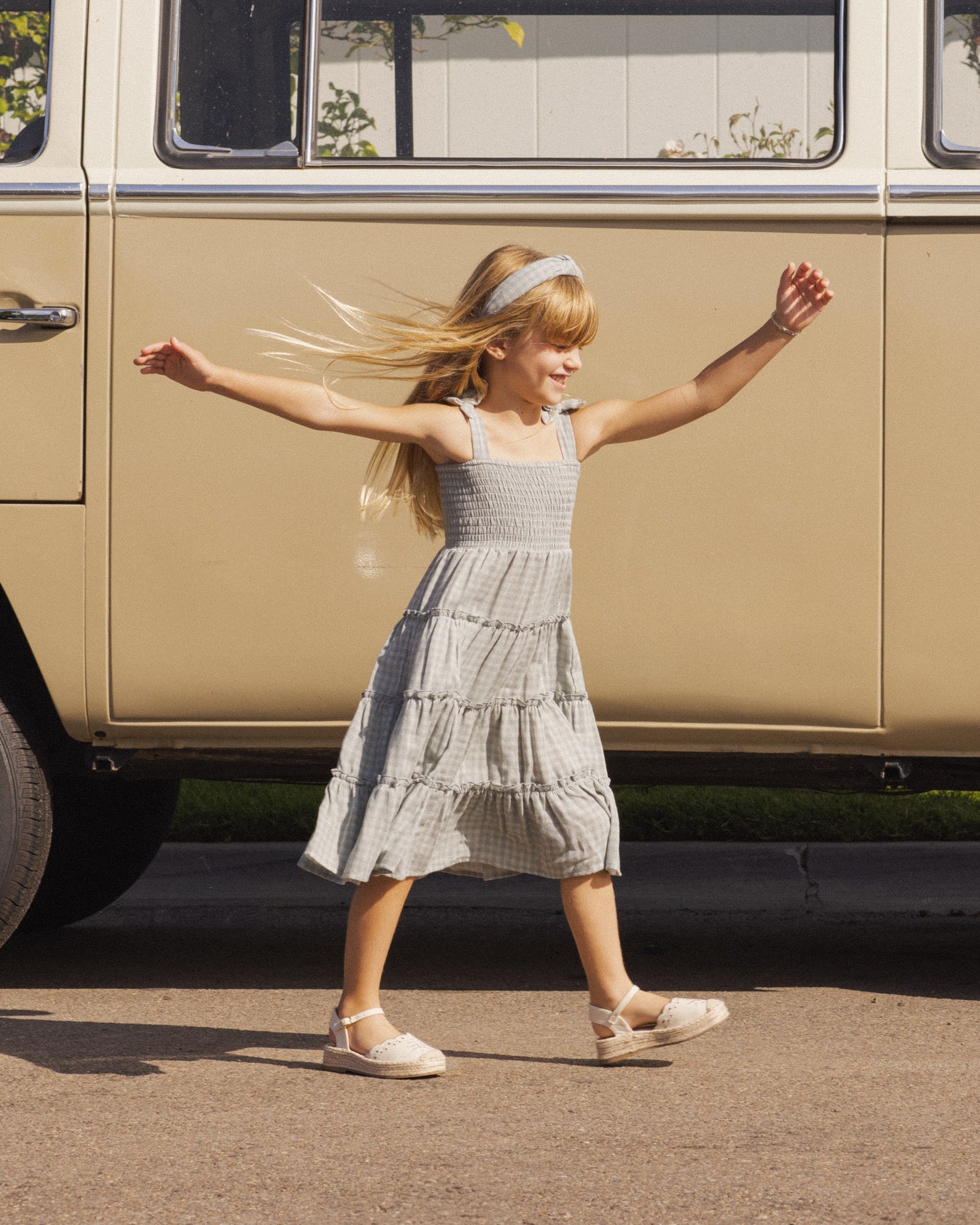 Taylor Dress || Green Gingham