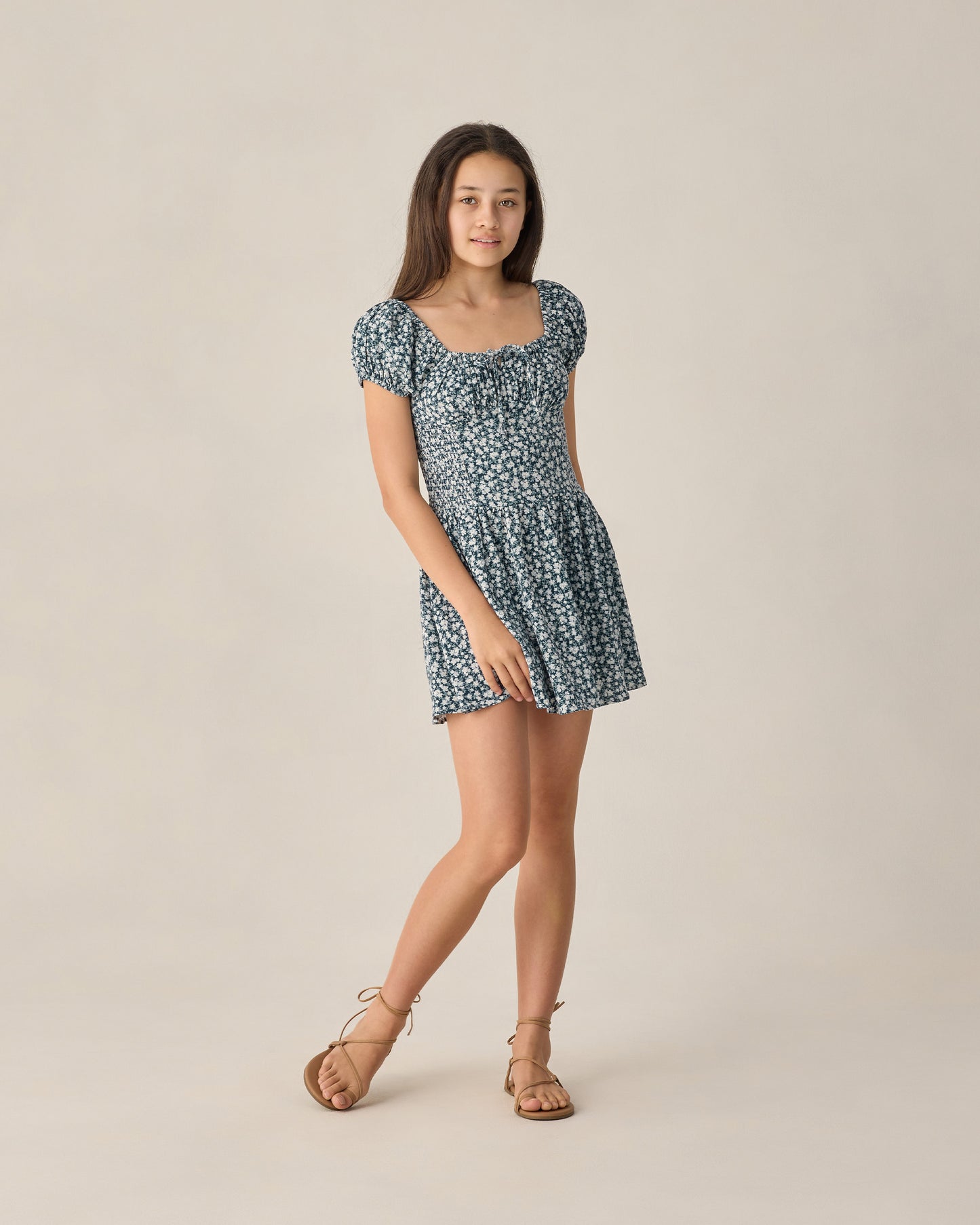 Alex Dress | Navy Floral - Teen