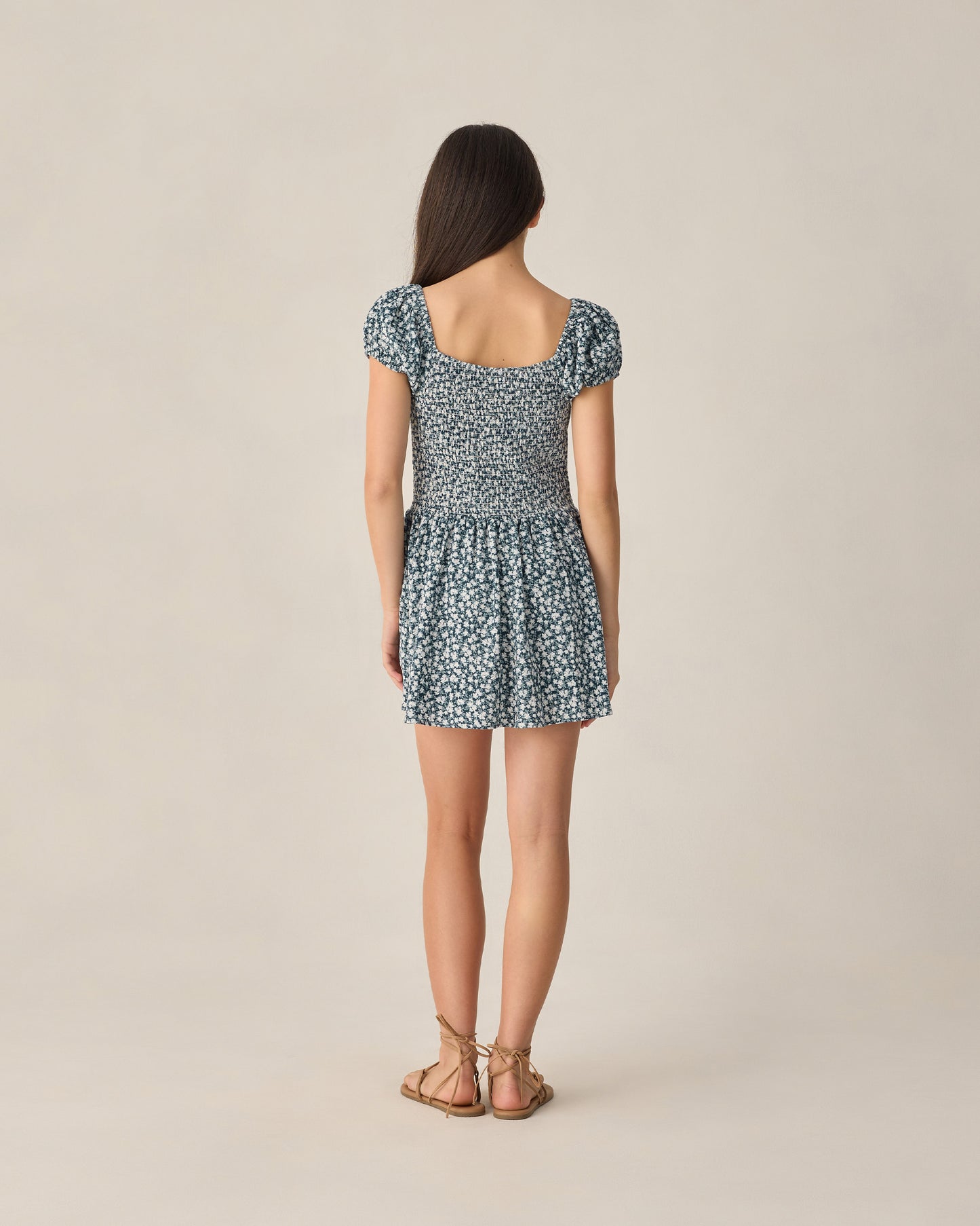 Alex Dress | Navy Floral - Teen
