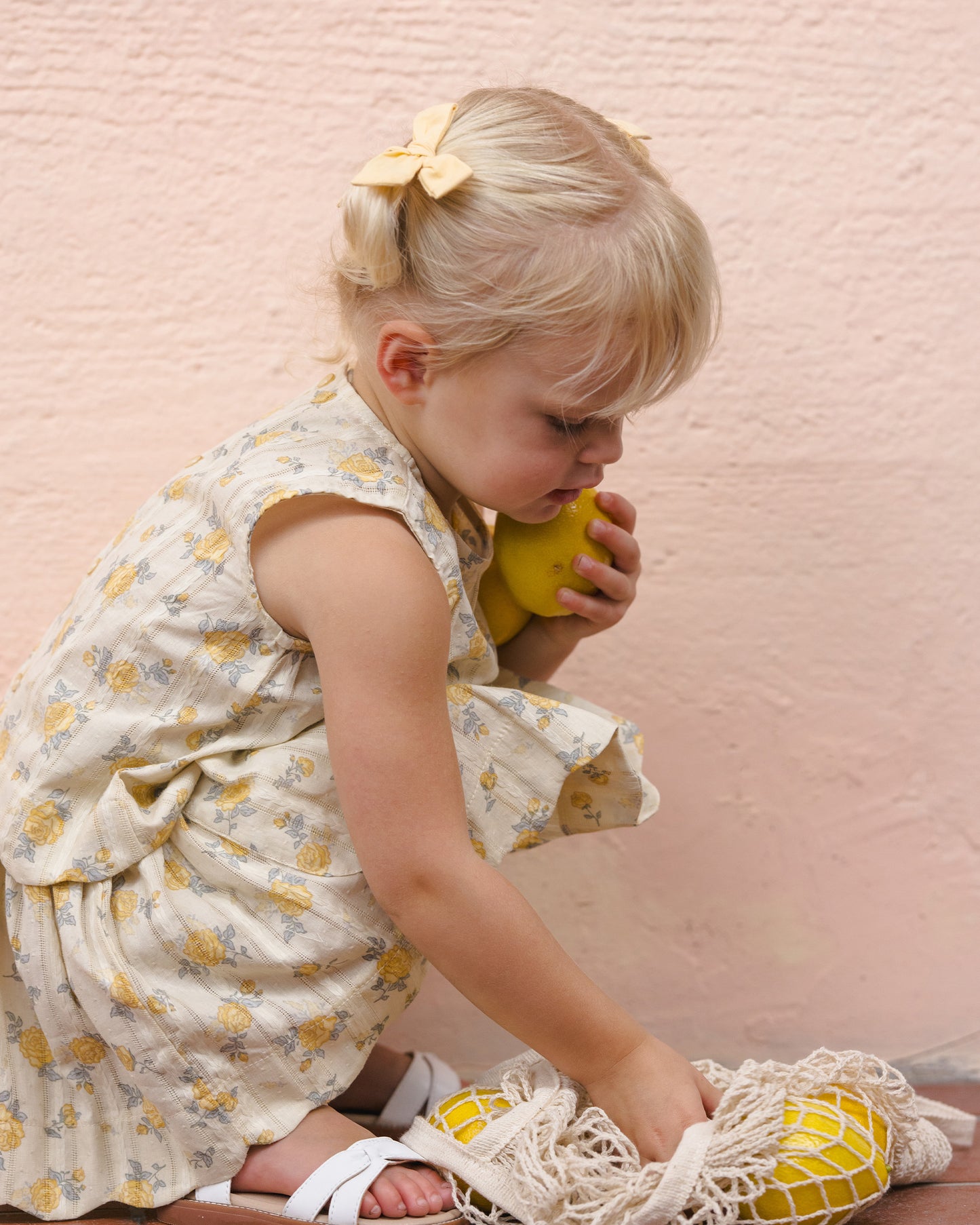 Lenny Top || Lemon Ditsy Flower