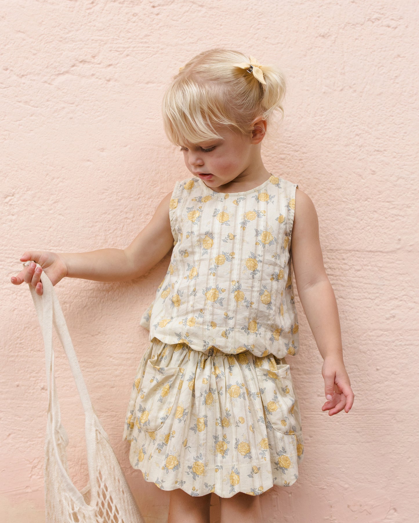 Lenny Top || Lemon Ditsy Flower
