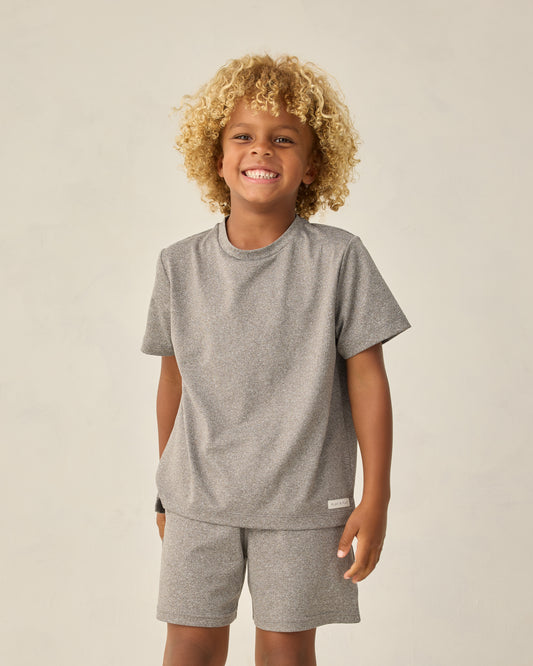 Oceanside Tech Short || Heathered Grey