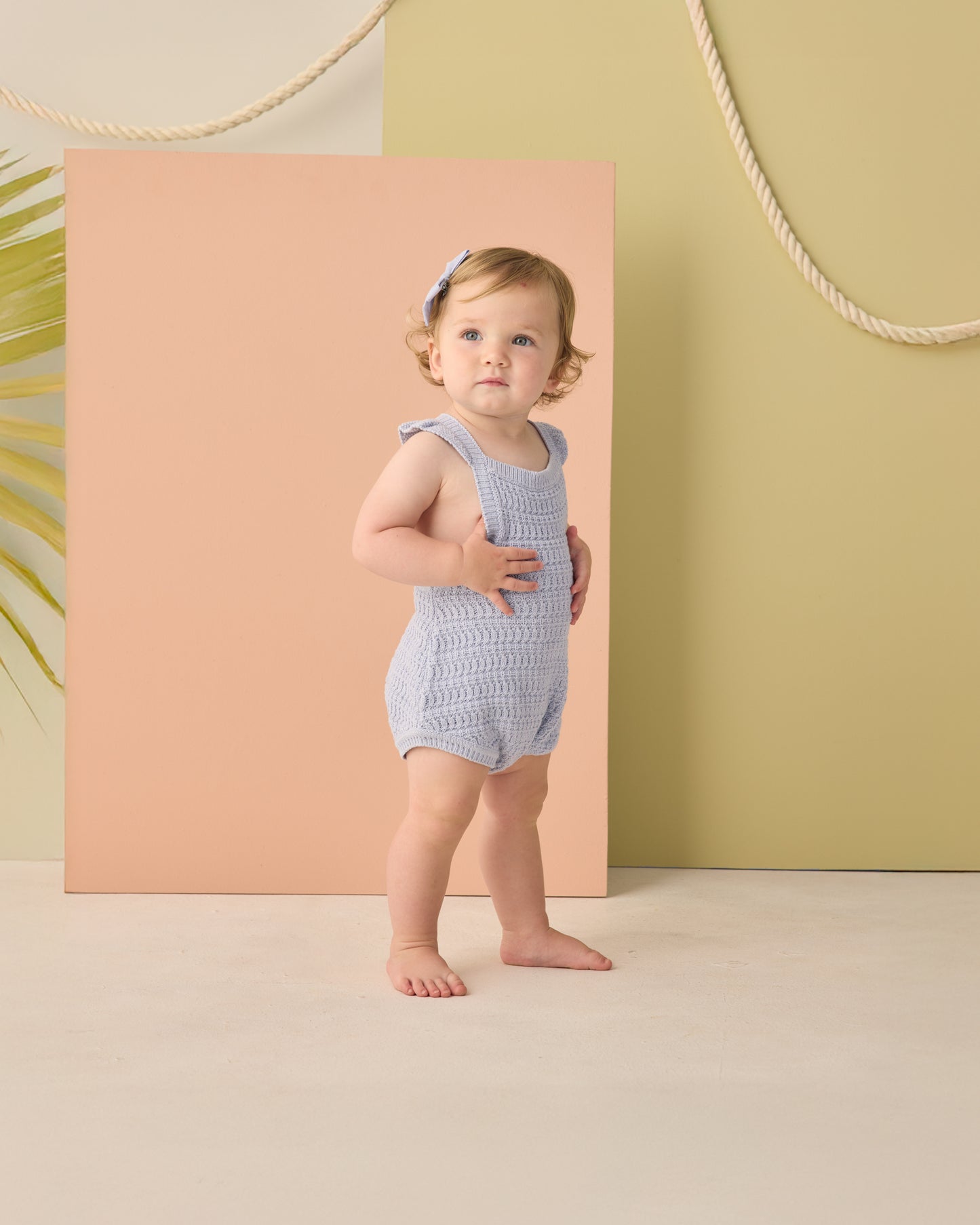 Crochet Romper || Periwinkle