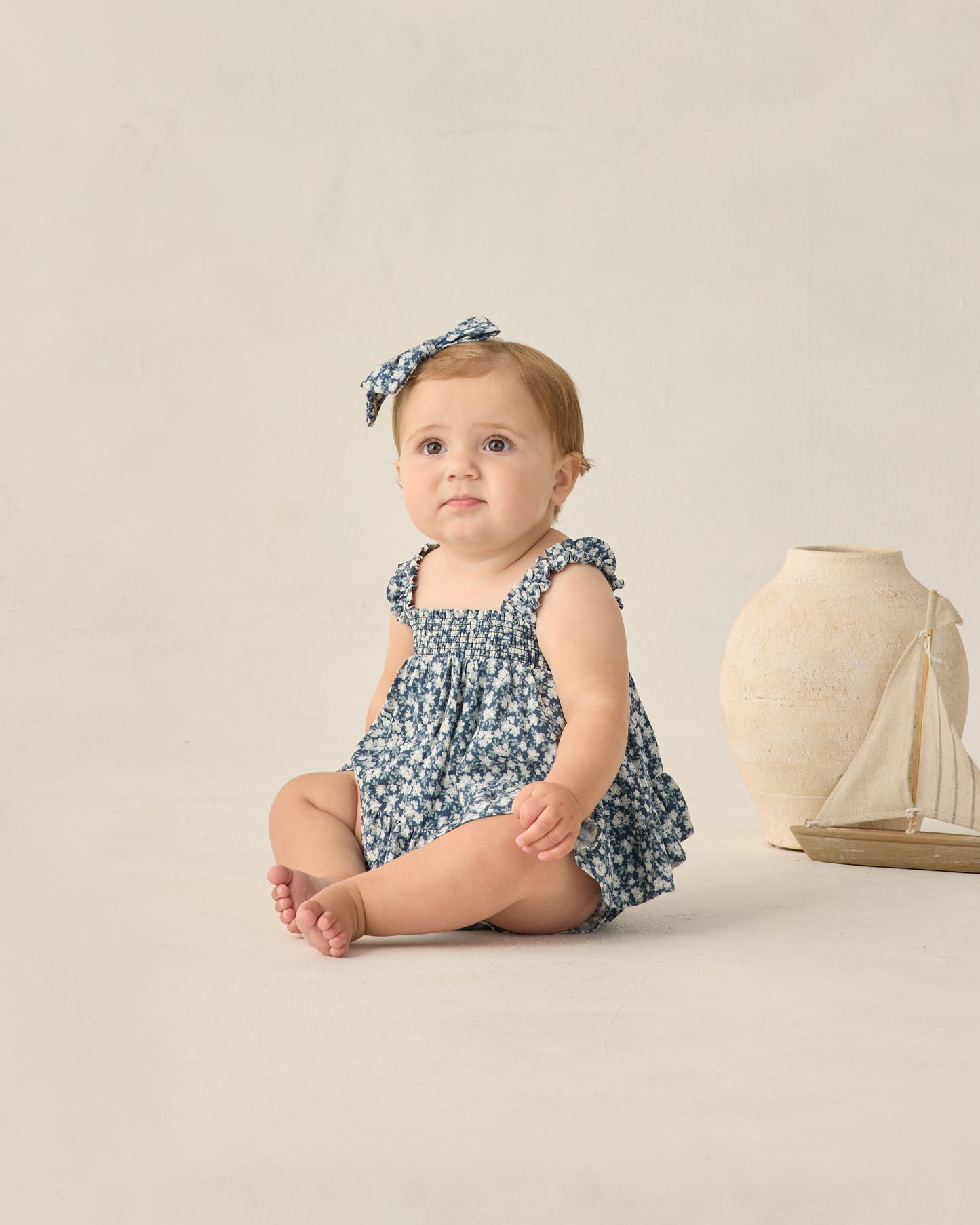 Bow || Navy Floral