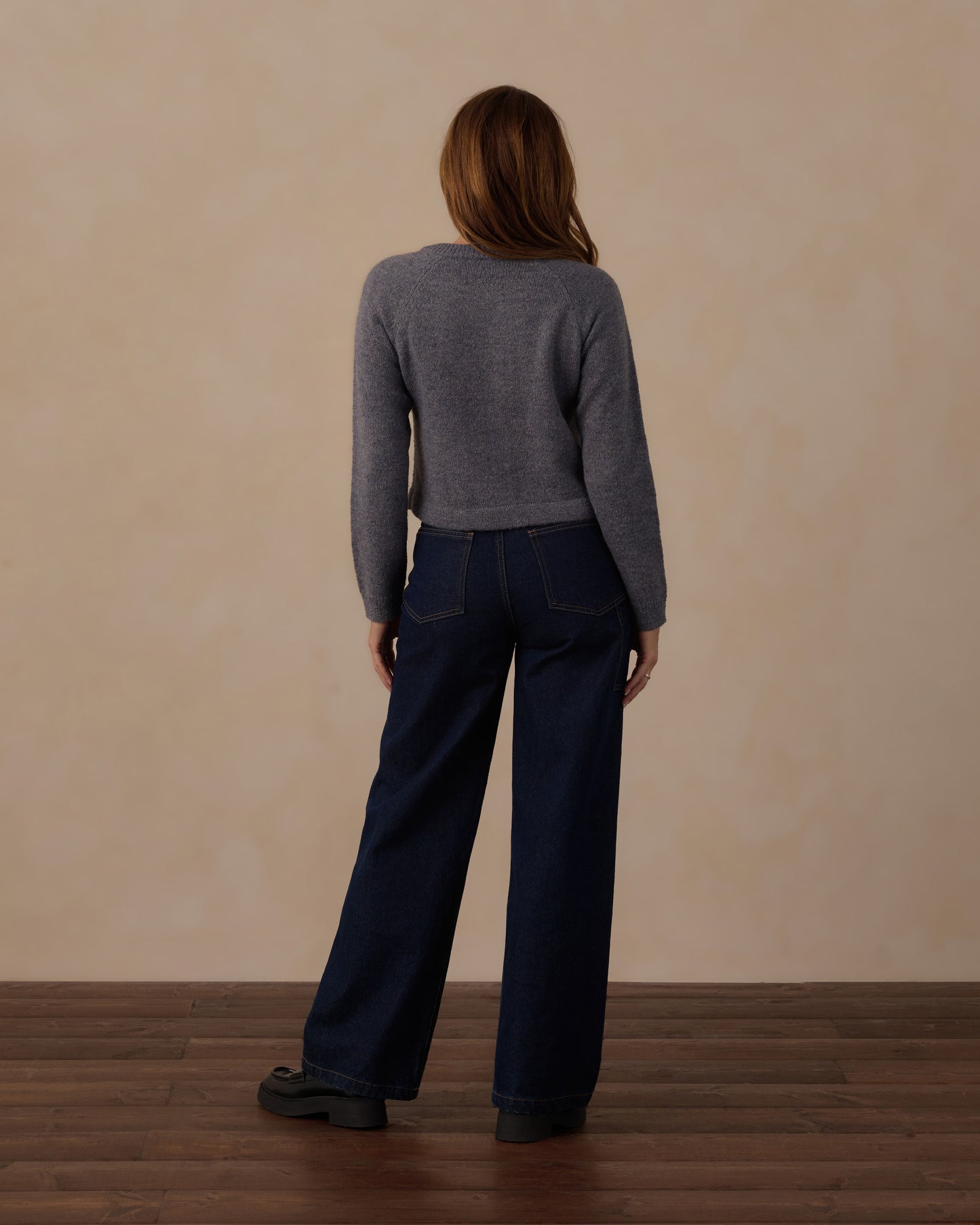 Women's Fuzzy Cardigan || Midnight