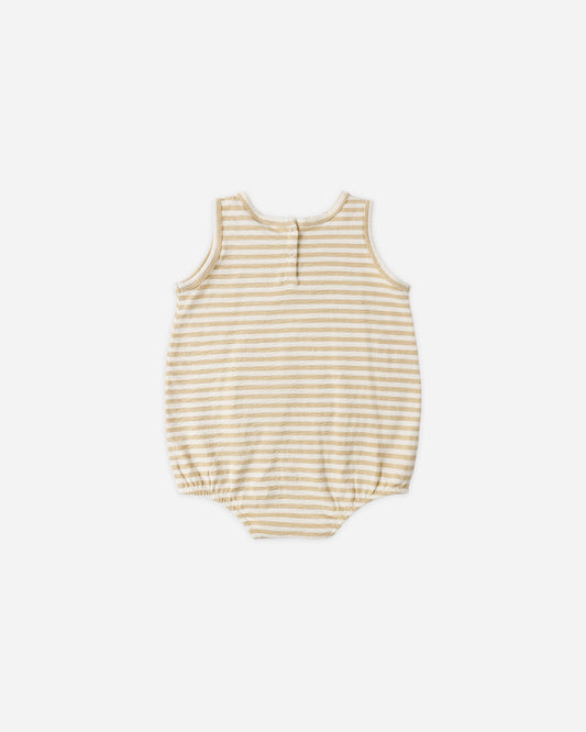 Bubble Onesie || Butterscotch Stripe