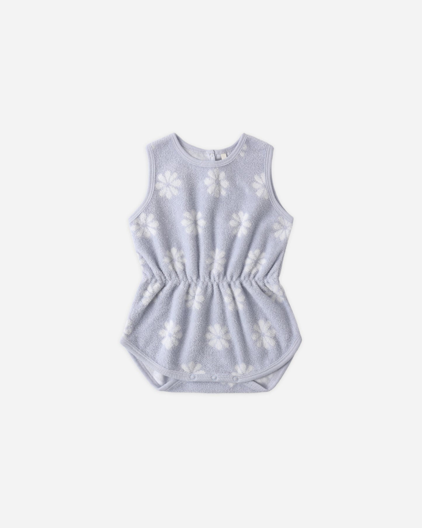 Cinch Playsuit || Periwinkle Daisy