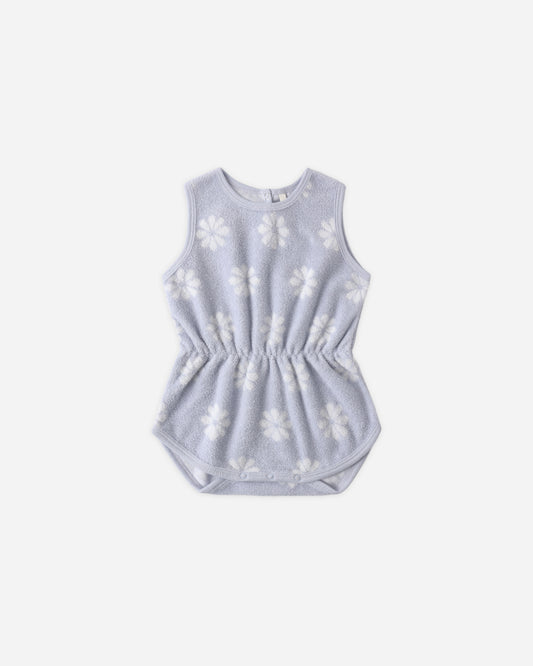 Cinch Playsuit || Periwinkle Daisy