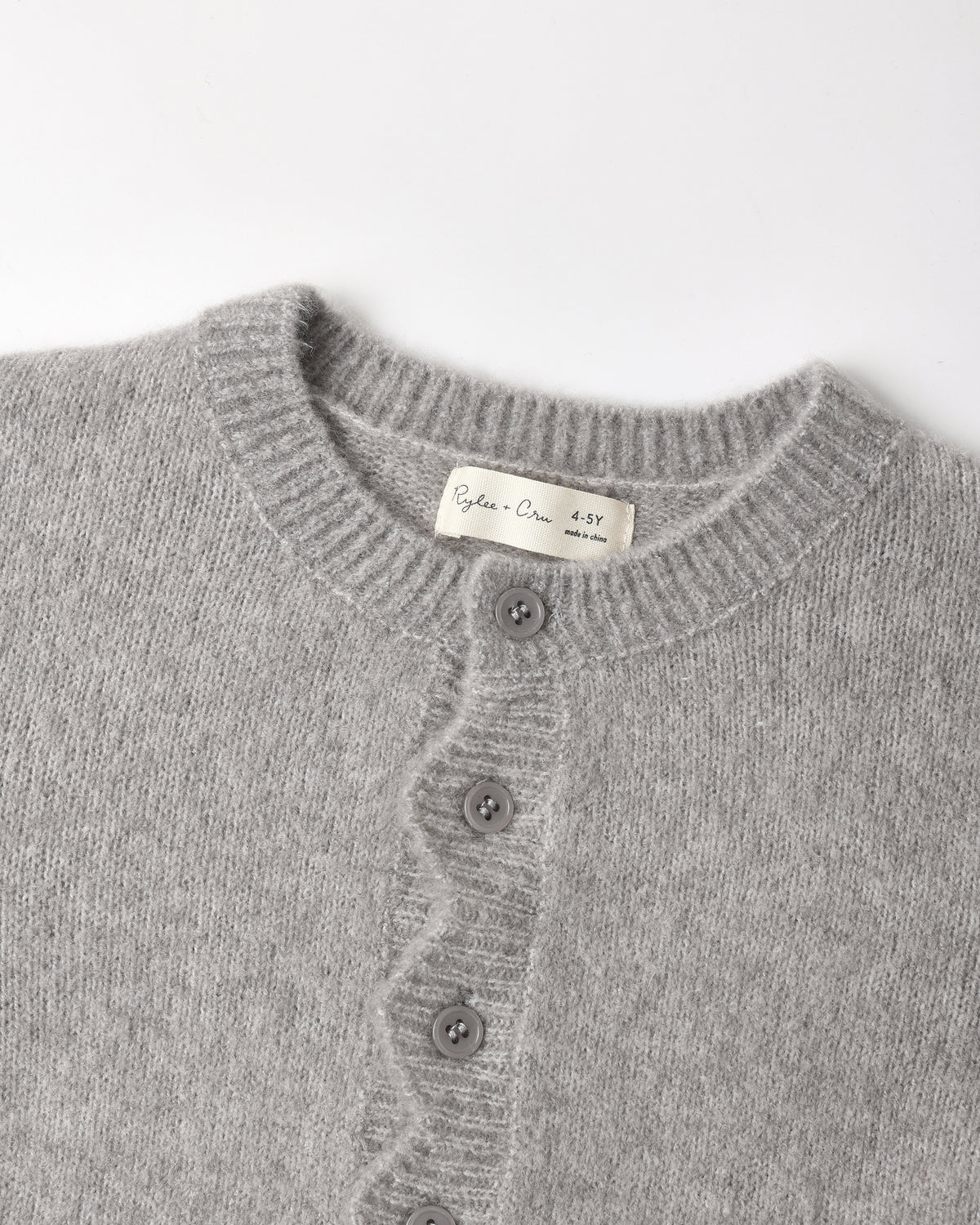 Scallop Cardigan | Dusty-Blue