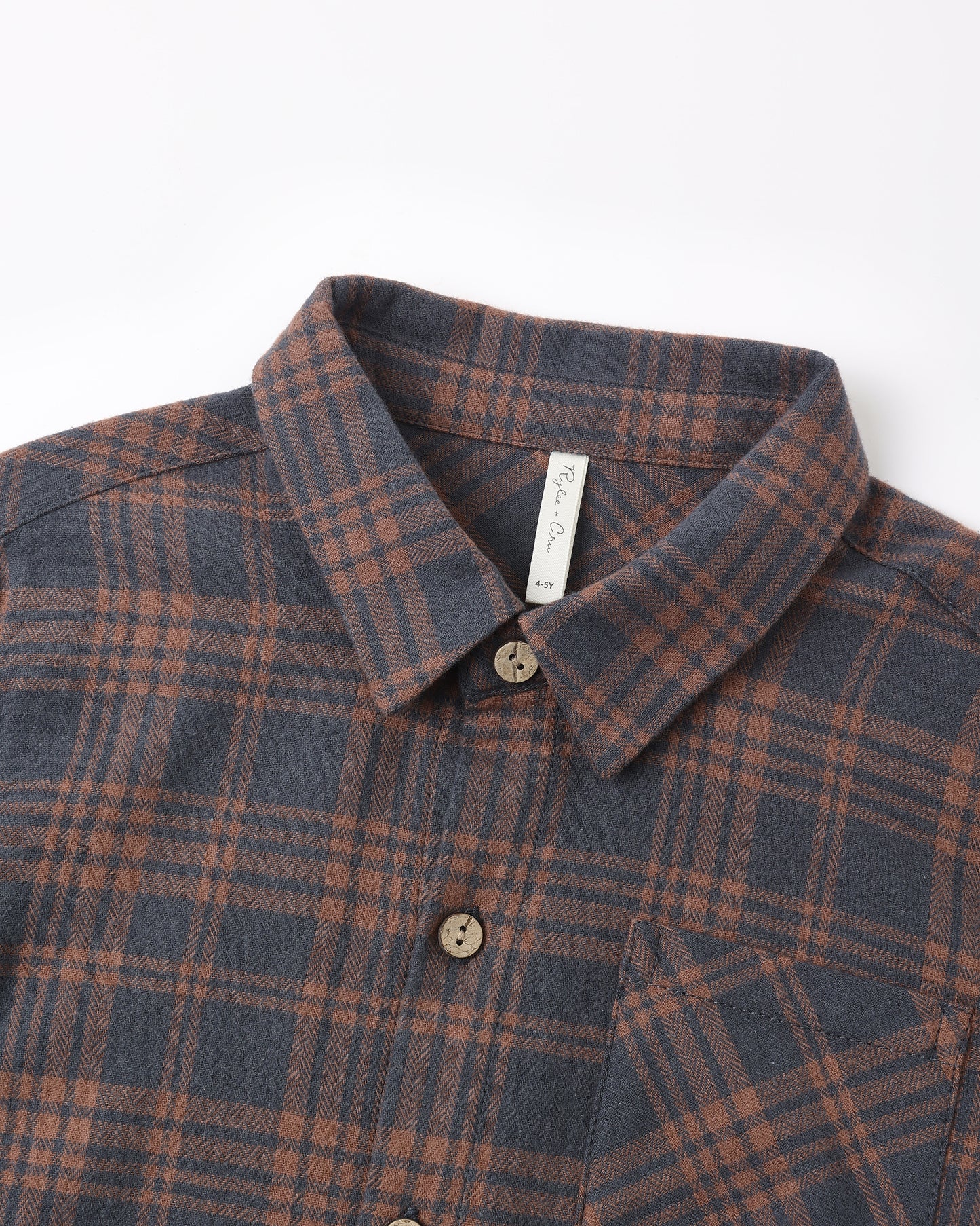Collared Long Sleeve Shirt || Midnight Plaid