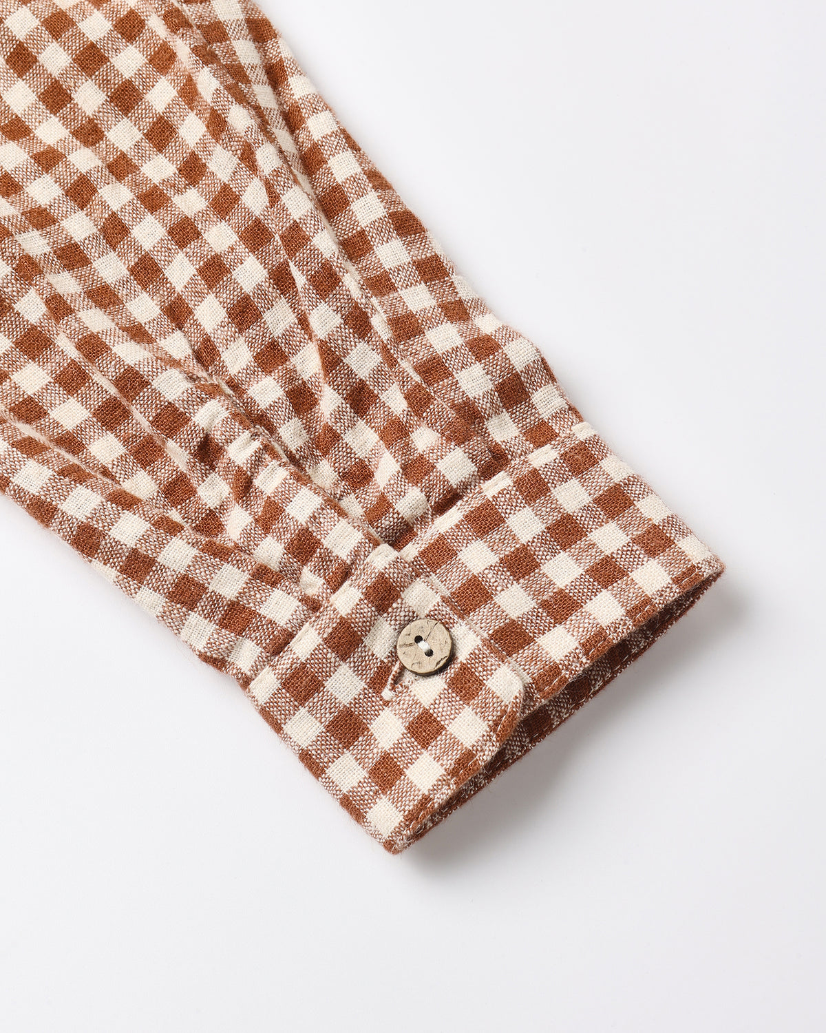Collared Long Sleeve Shirt | Brick Check