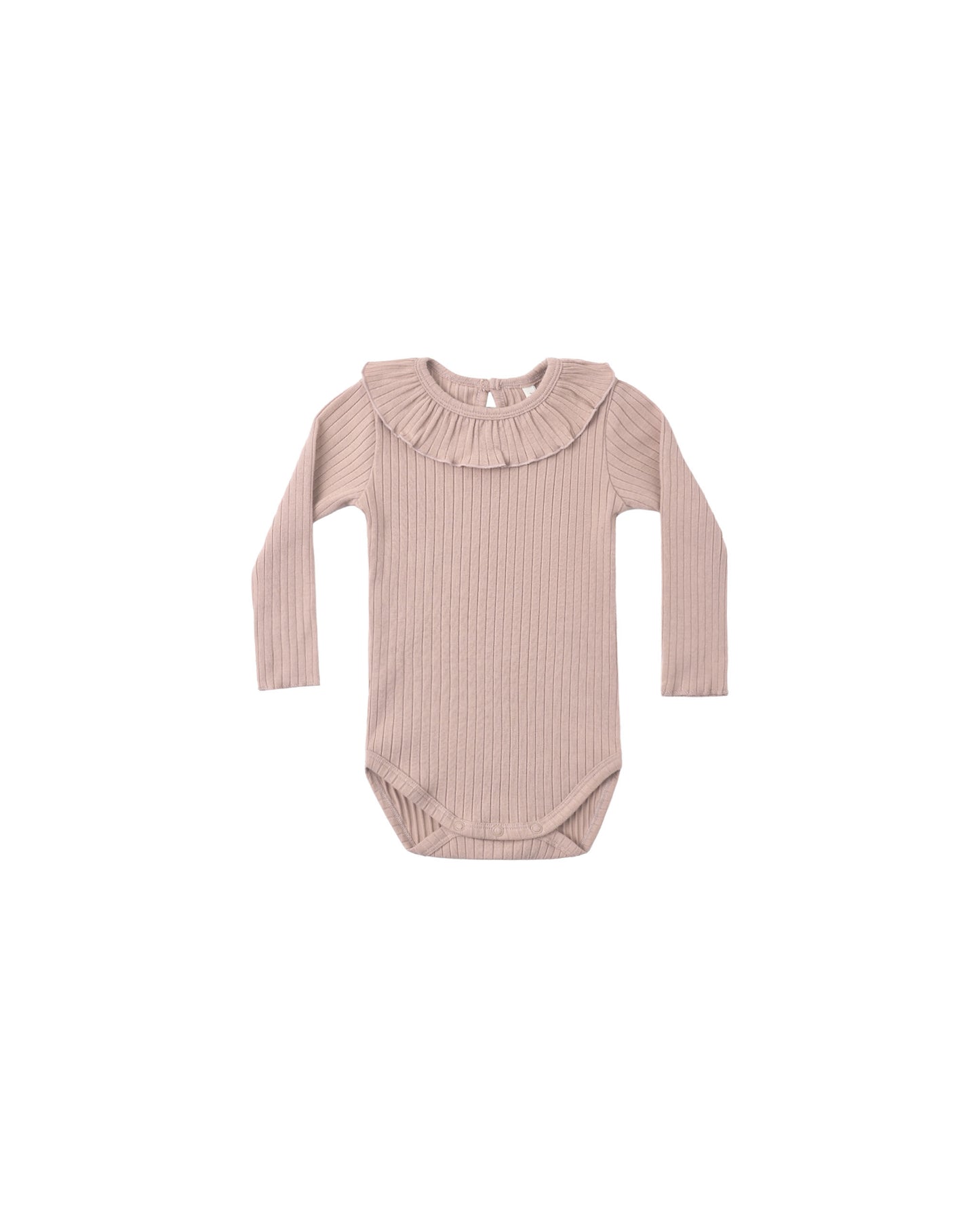 Ruffle Collar Bodysuit || Rosewood