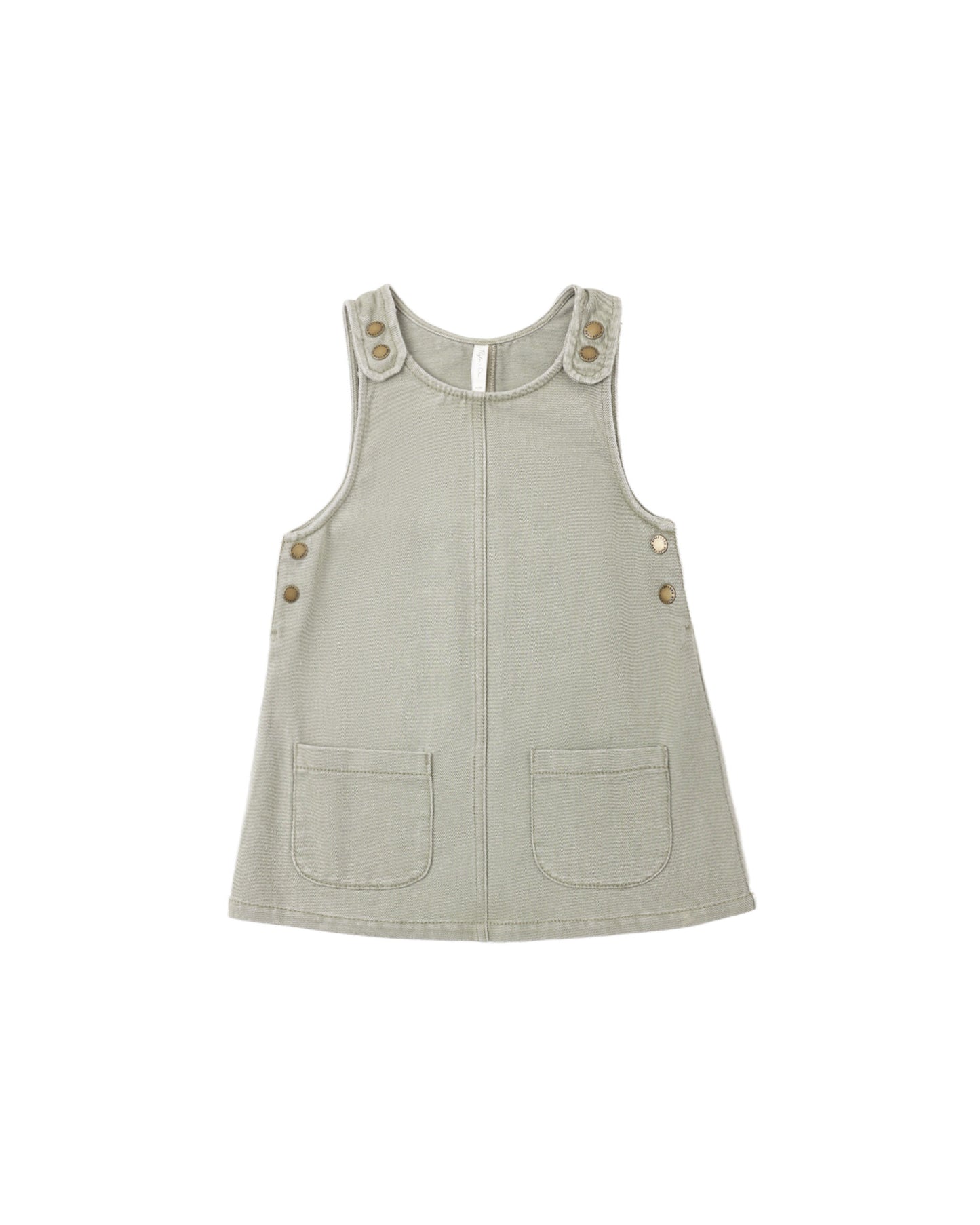 Odette Overall Dress Dark || Sage