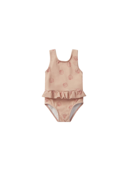 Skirted One-Piece Swimsuit | Seashell