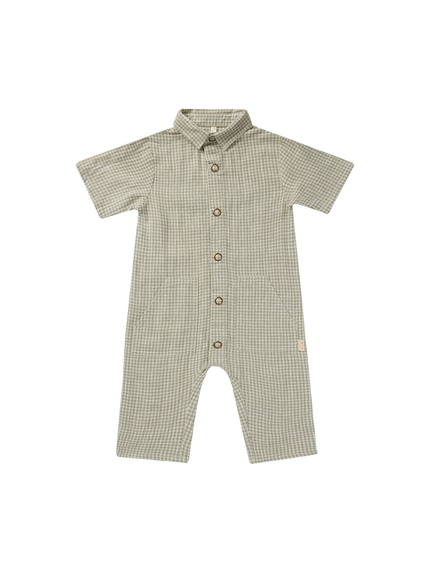 Rhett Jumpsuit | Sage Gingham
