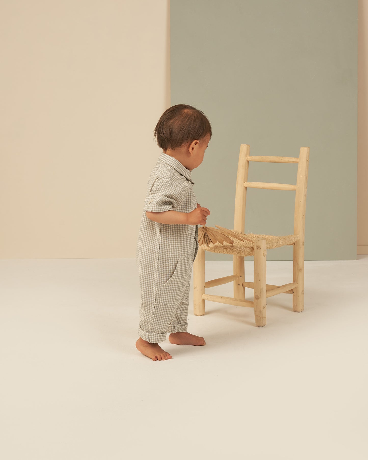 Rhett Jumpsuit | Sage Gingham