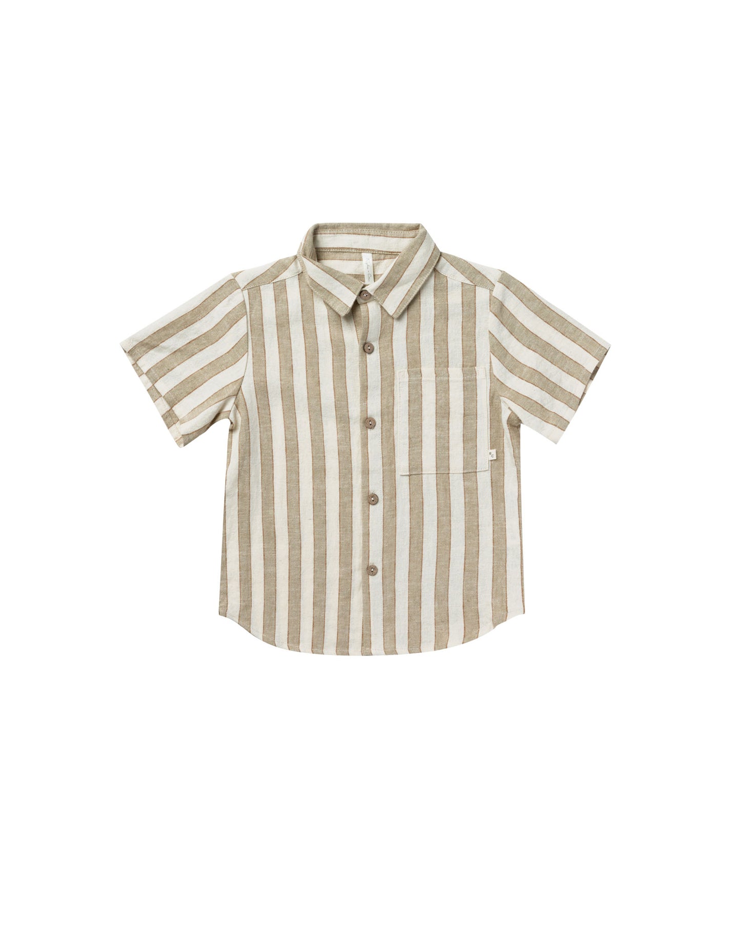 Collared Short Sleeve Shirt | Autumn Stripe