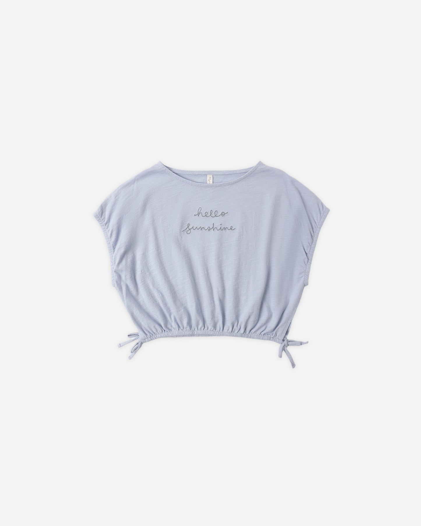 Cropped Cinch Tee || Hello Sunshine