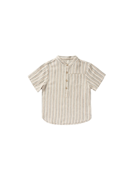 Short Sleeve Mason Shirt | Nautical Stripe