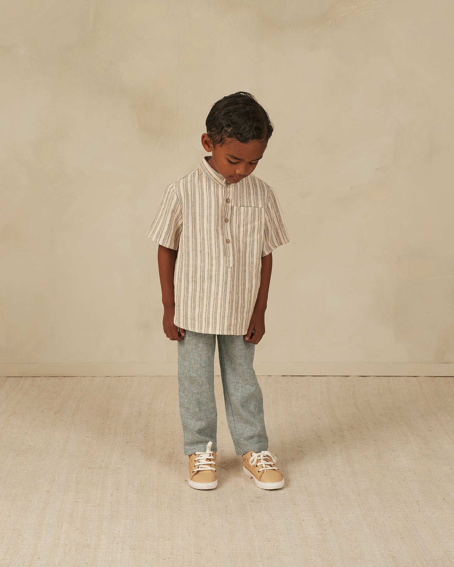 Short Sleeve Mason Shirt | Nautical Stripe