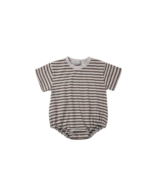 Relaxed Bubble Romper | Vintage Stripe