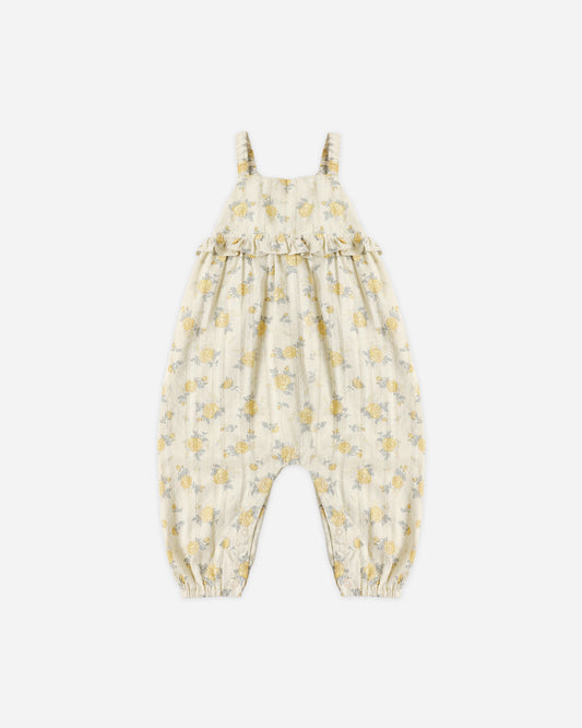 Kinsley Jumpsuit || Lemon Ditsy Flower