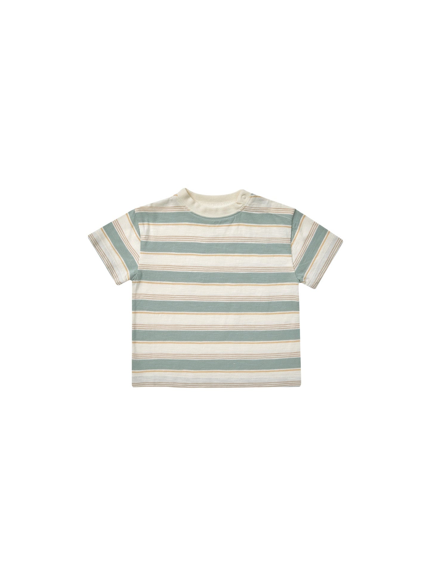 Relaxed Tee | Aqua Stripe