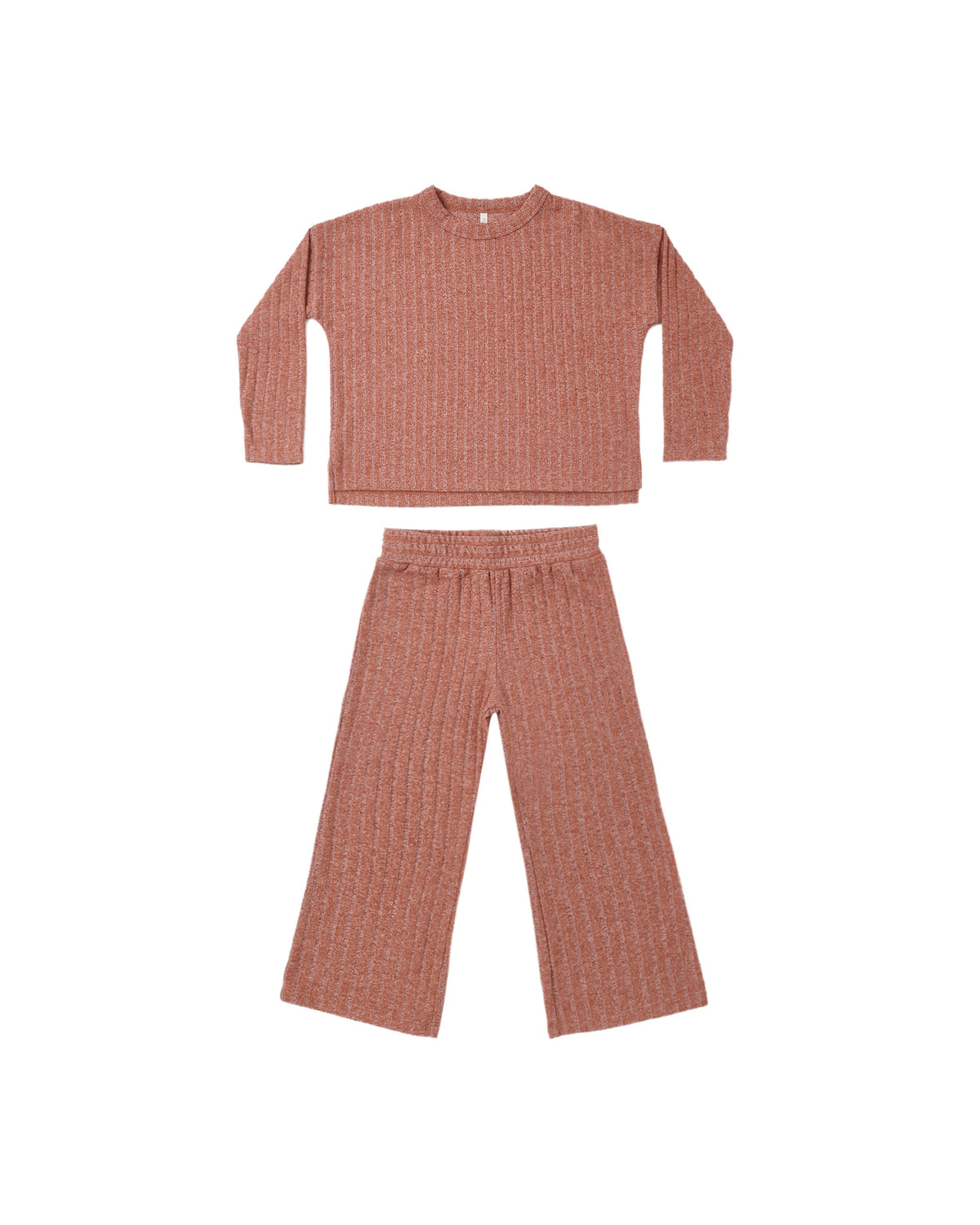 Cozy Rib Knit Set | Ruby