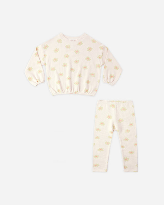 Spongey Knit Set || Yellow Daisy