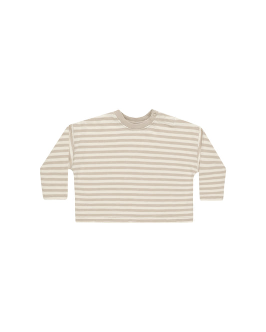 Camden Long Sleeve Tee | Pebble Stripe