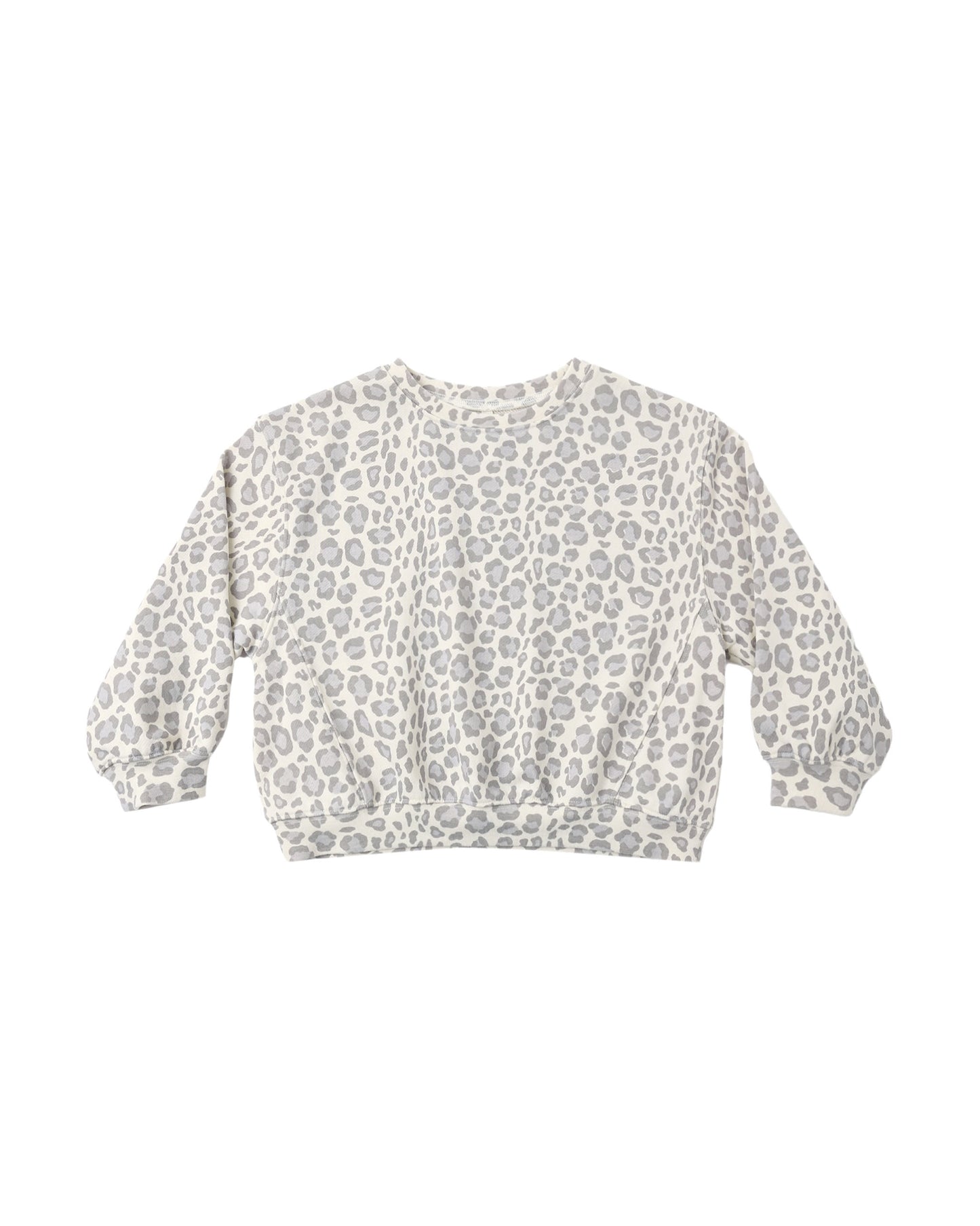 Oversized Sweatshirt | Blue Leopard