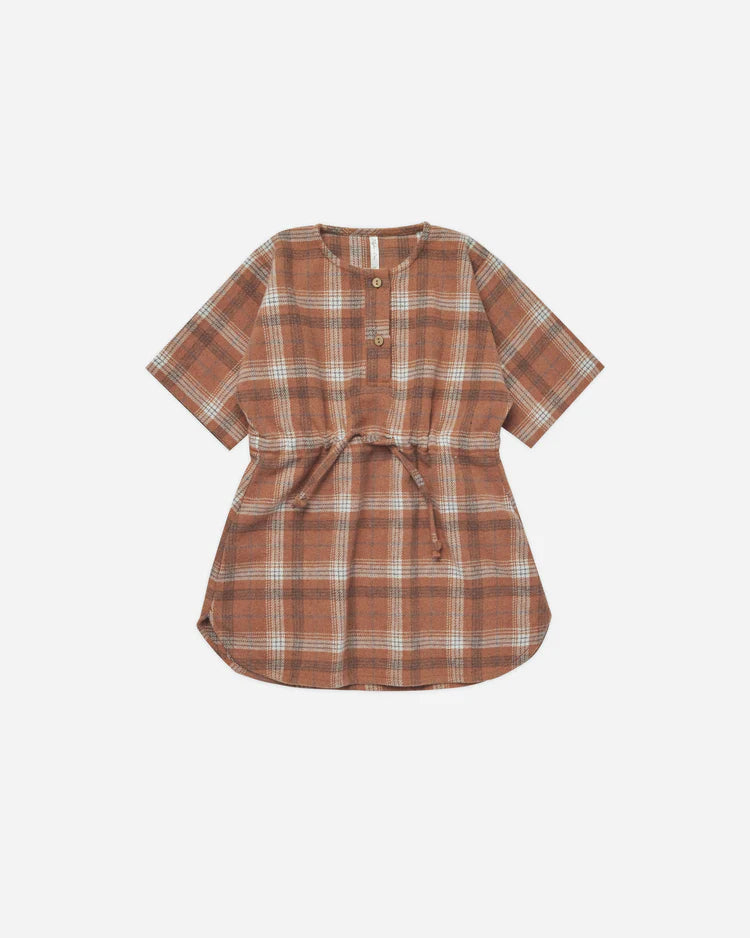 Eleni Dress | Brown Plaid – ROBIN•riley