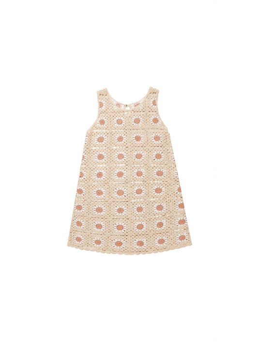 Crochet Tank Mini Dress | Floral