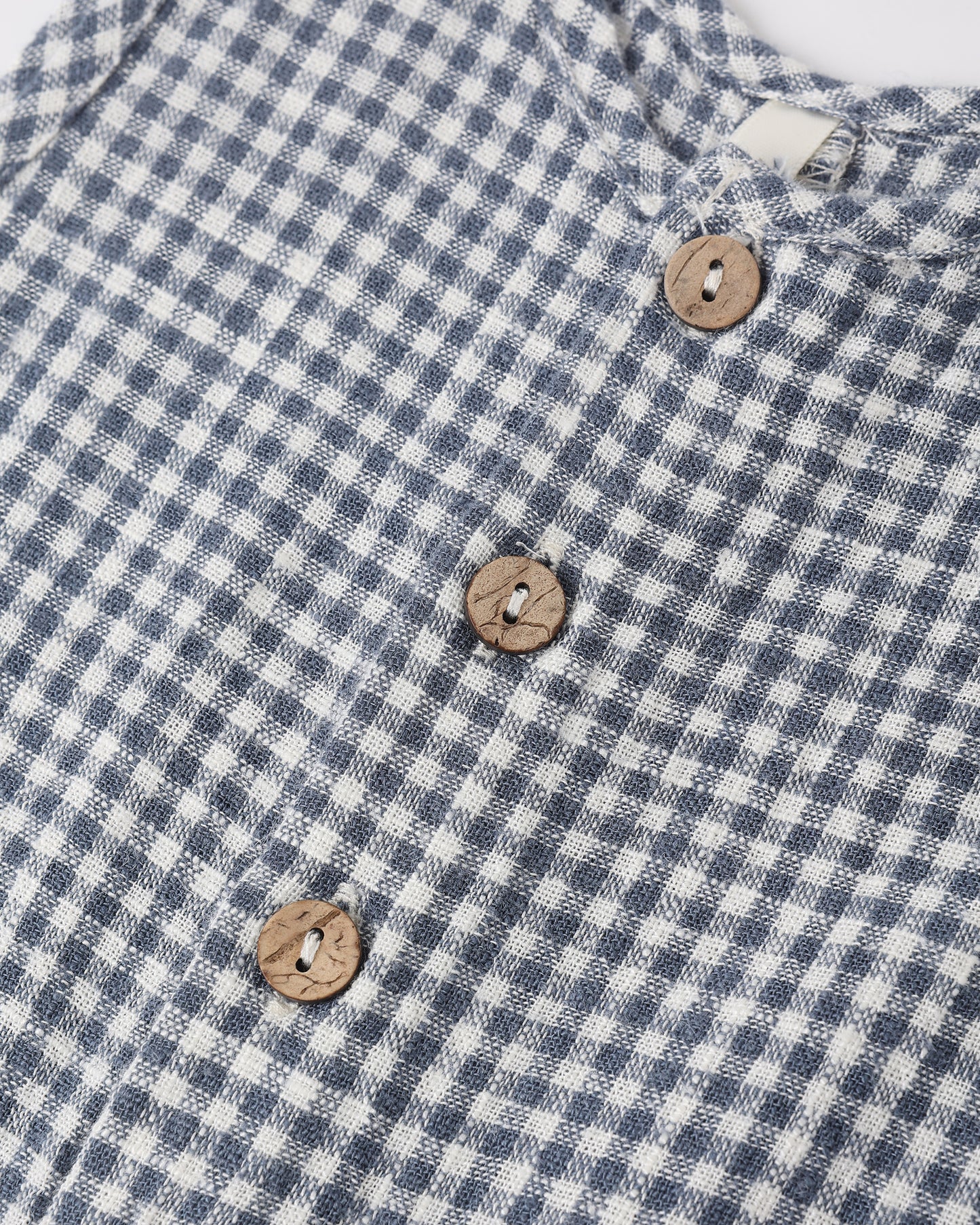 Mavrick Romper || Marine Gingham