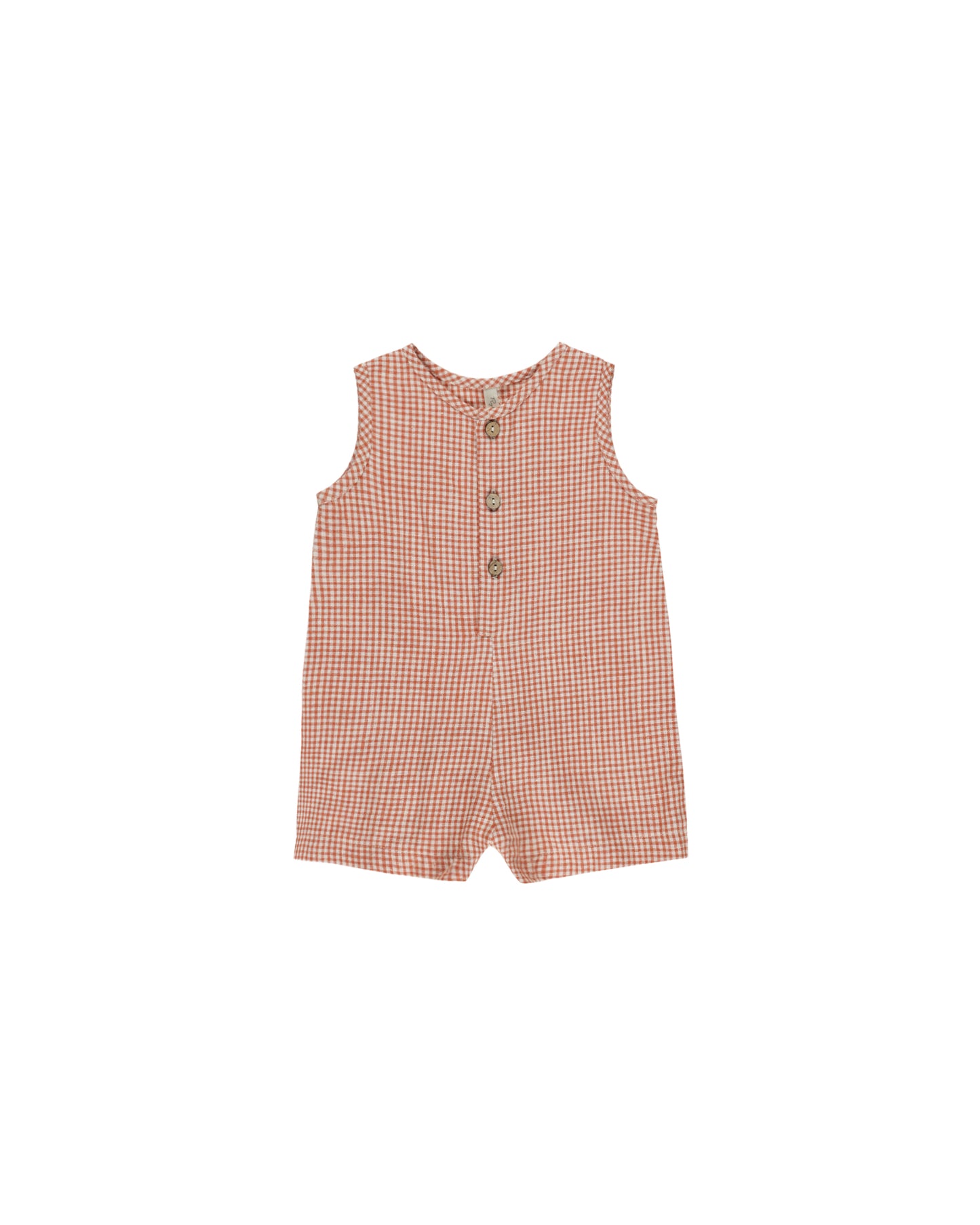 Unisex Maverick Romper || Poppy Gingham