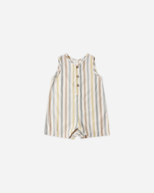 Mavrick Romper || Valencia Stripe